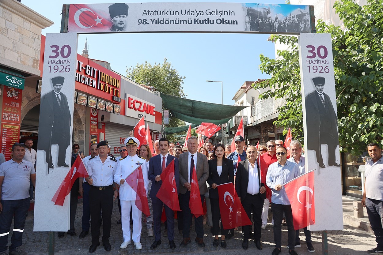 Atatürk’ün Urla’ya gelişinin yıl dönümü coşkuyla kutlandı
