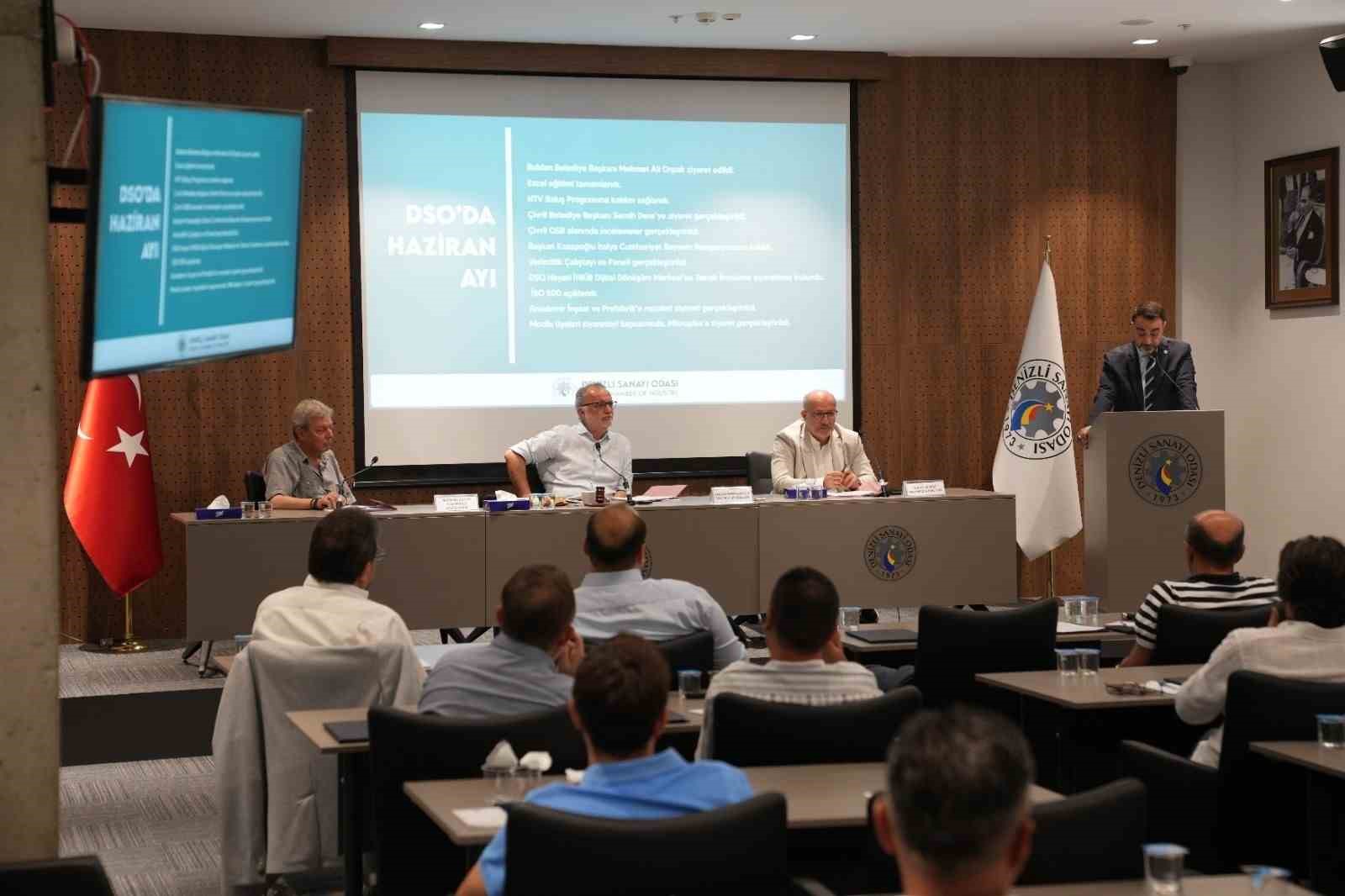 Denizli Sanayi Odası Meclisi Temmuz ayı olağan toplantısı gerçekleştirdi