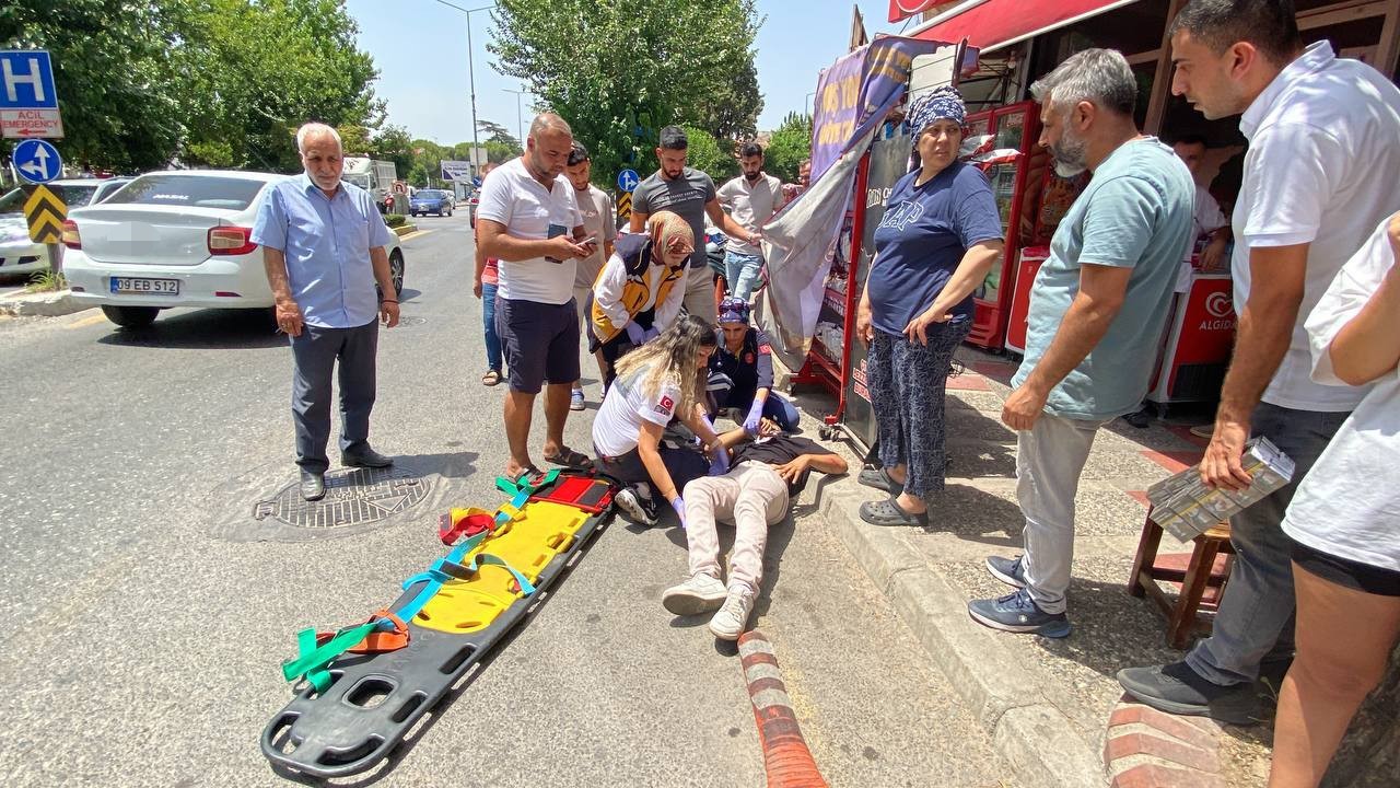 Aydın’daki kazada motosiklet sürücüsü yaralandı
