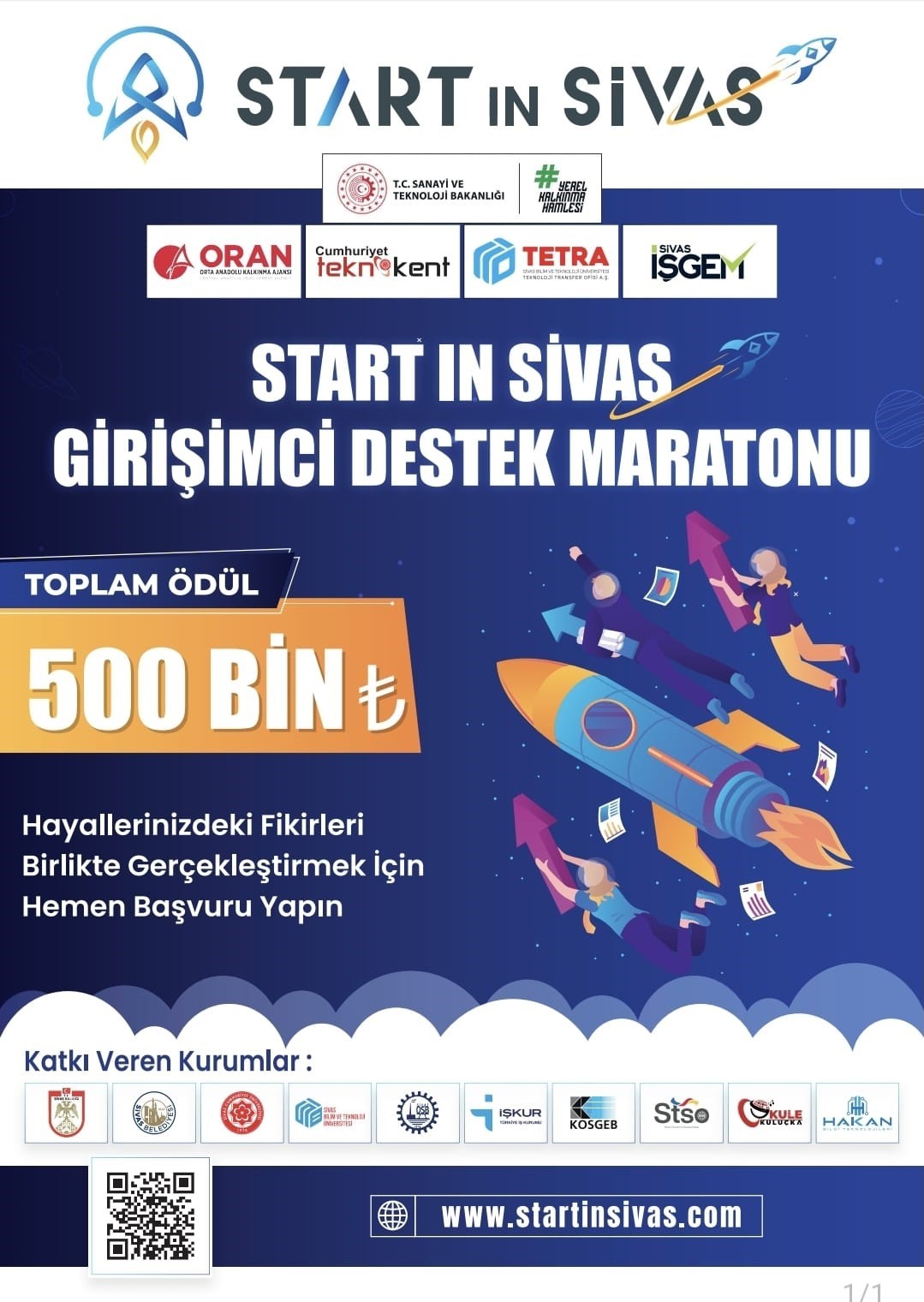 Start in Sivas Girişimci Destek Maratonu 2. Dönem Protokolü imzalandı
