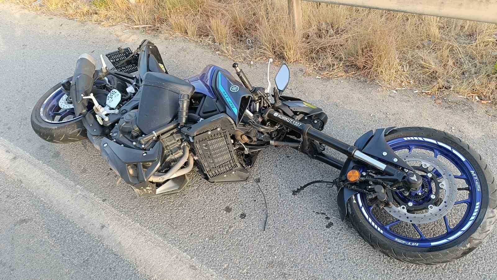 Manavgat çevreyolunda motosiklet kazası: 2 yaralı
