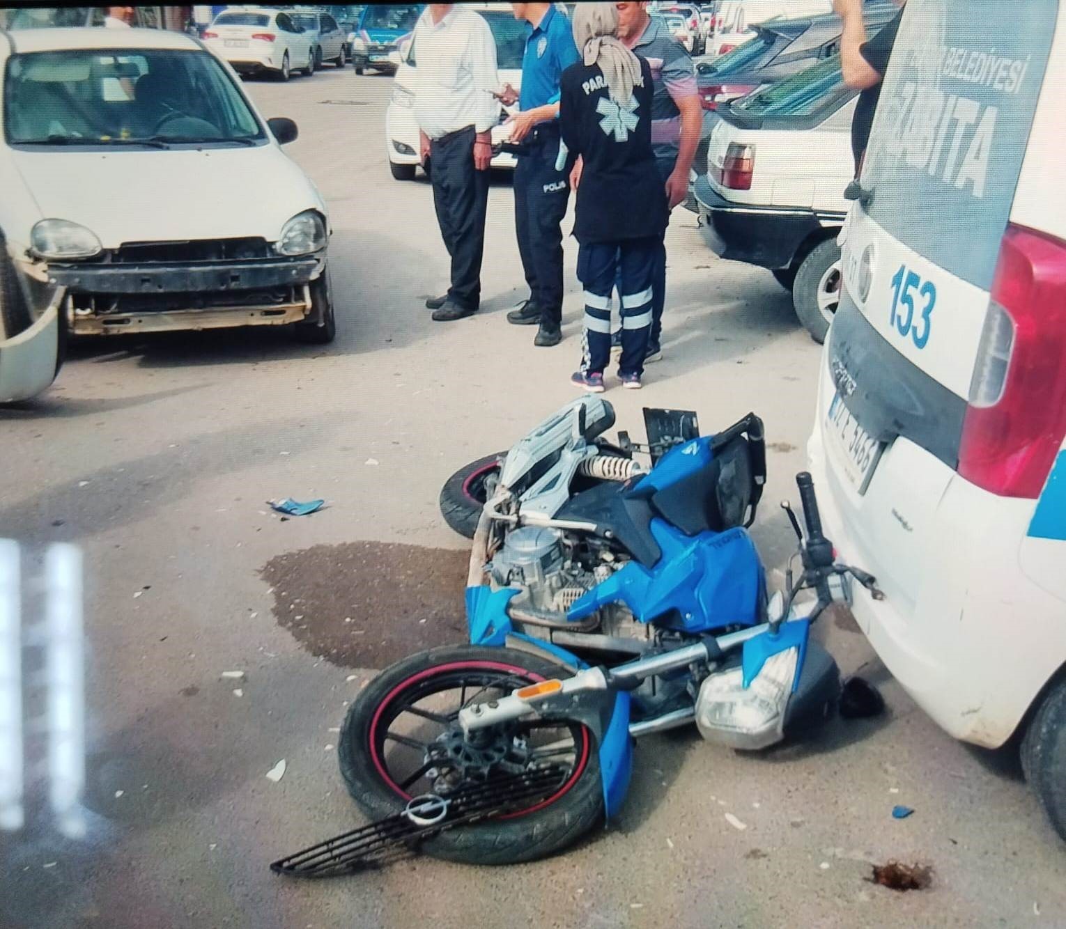 Isparta’da otomobil ile motosiklet çarpıştı: 1 yaralı