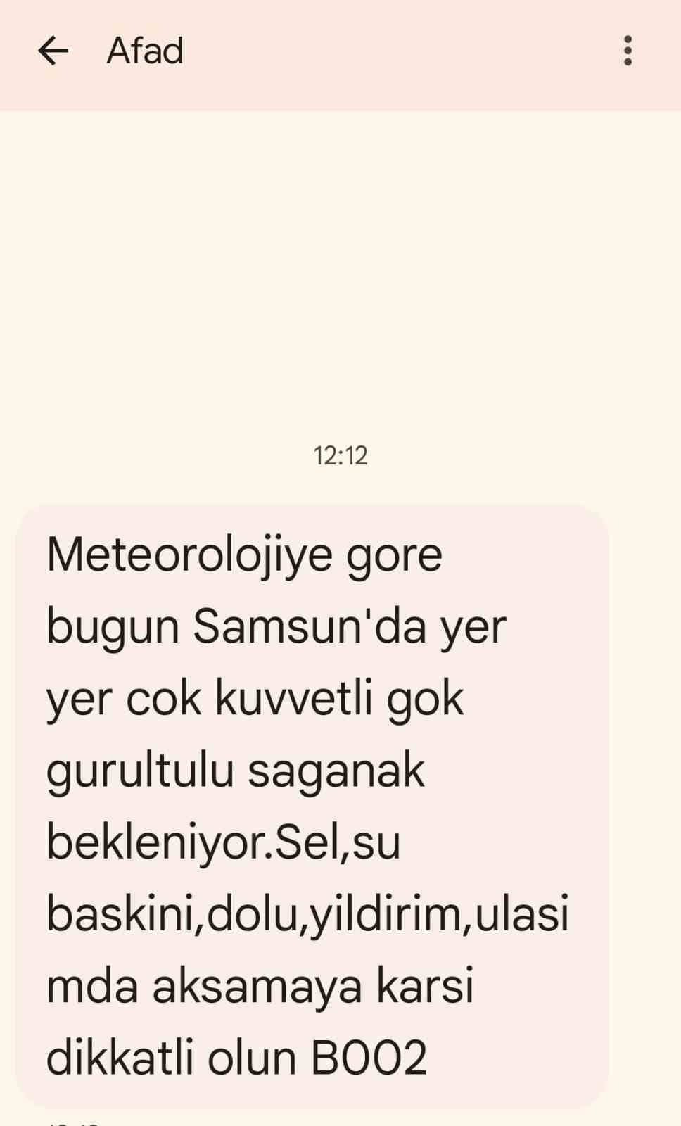 Orta Karadeniz’e su baskını, sel, heyelan ve yıldırım uyarısı
