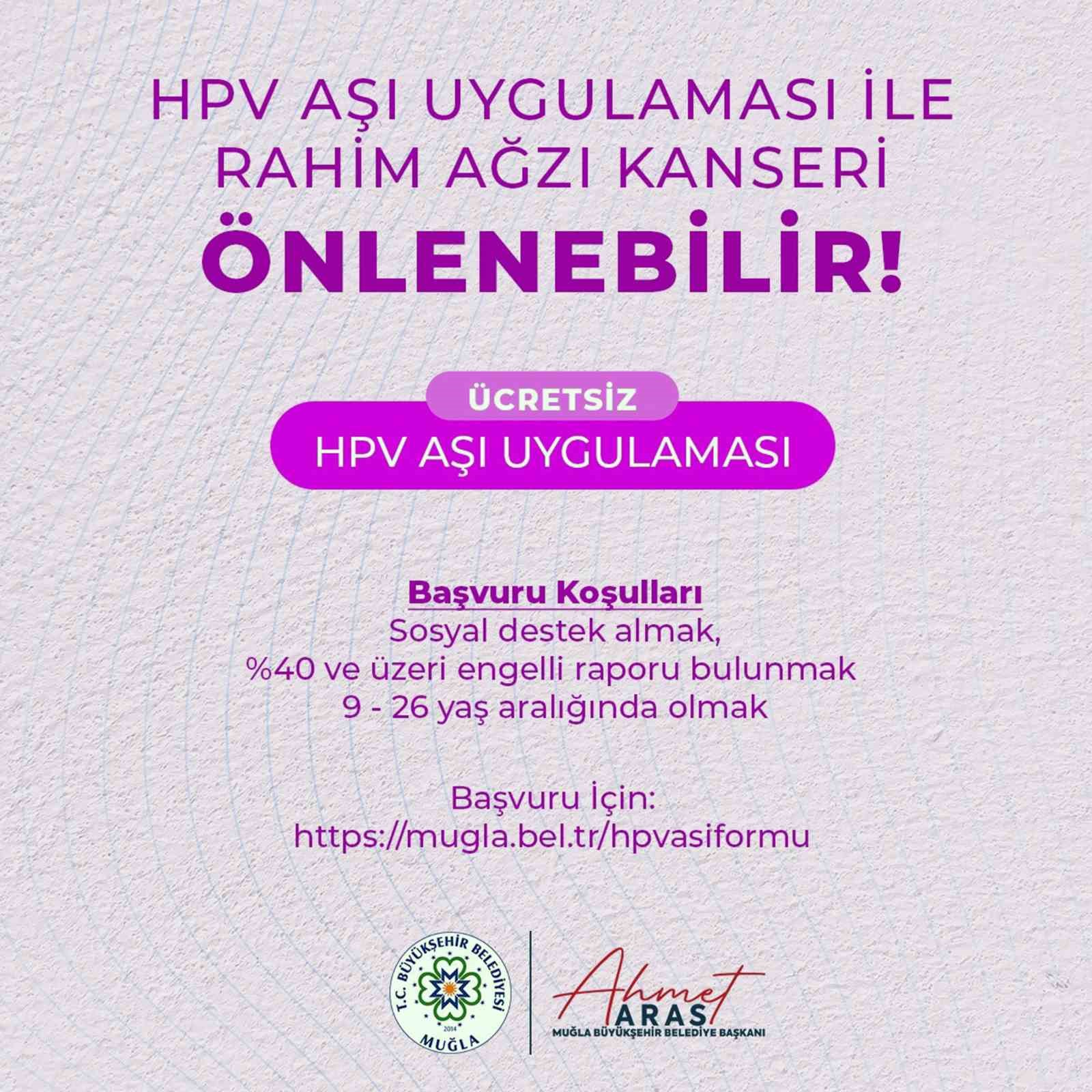 Muğla Büyükşehir ücretsiz HPV aşı uygulaması çalışmalarına başladı İhlas Haber Ajansı