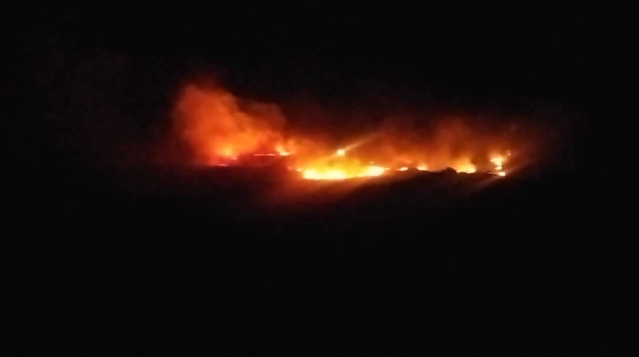 Tunceli&rsquo;de otluk alanda yangın
