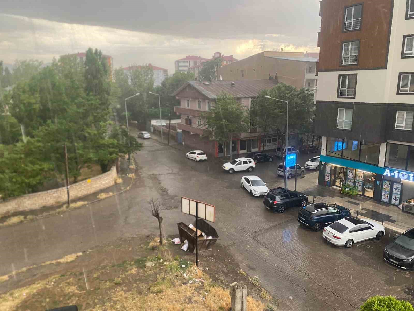Patnos&rsquo;ta fırtına direk ve ağa&ccedil;ları devirdi
