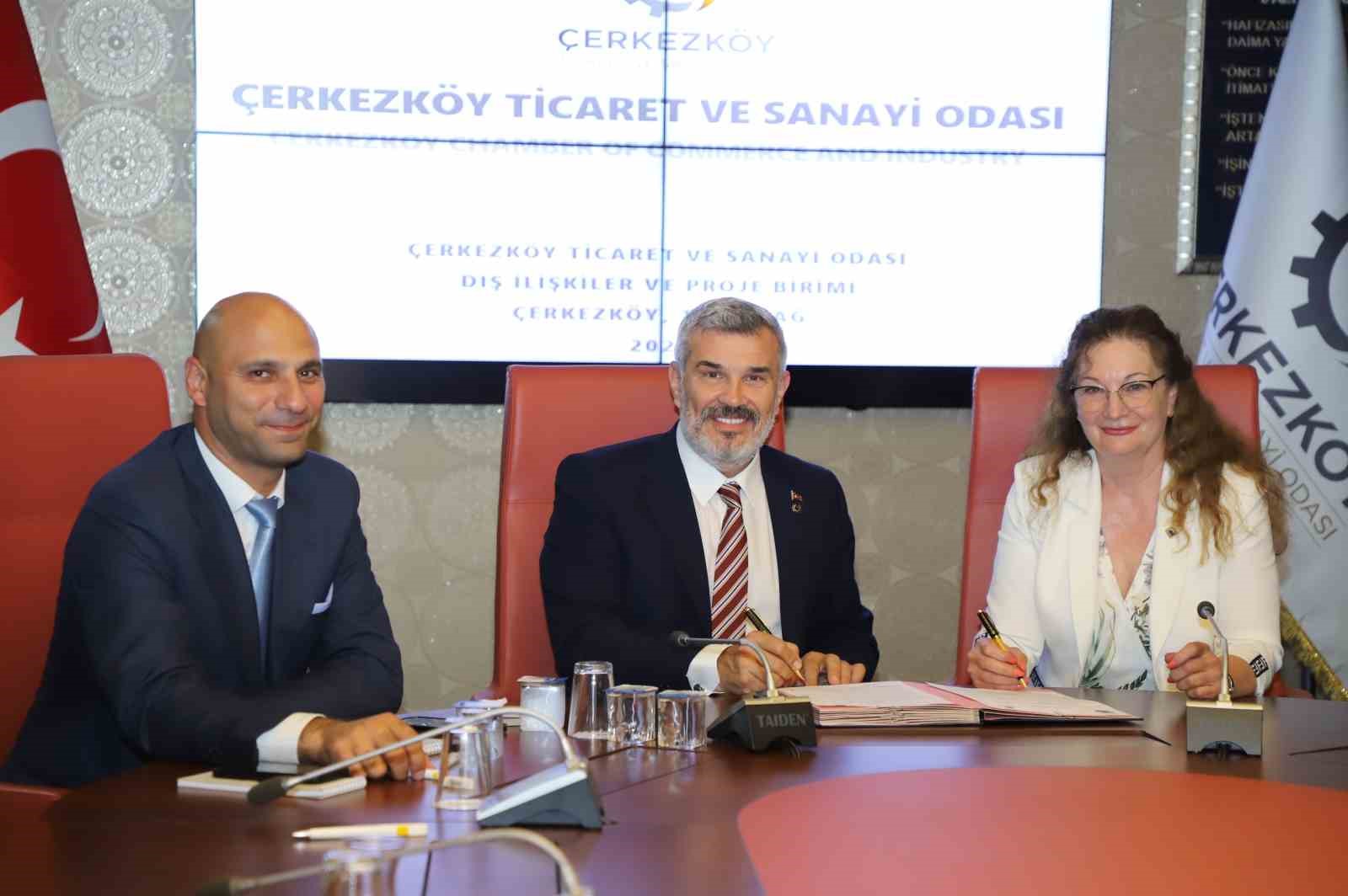 Çerkezköy TSO ile Bulgar Türk işadamları arasında iş birliği protokolü imzalandı