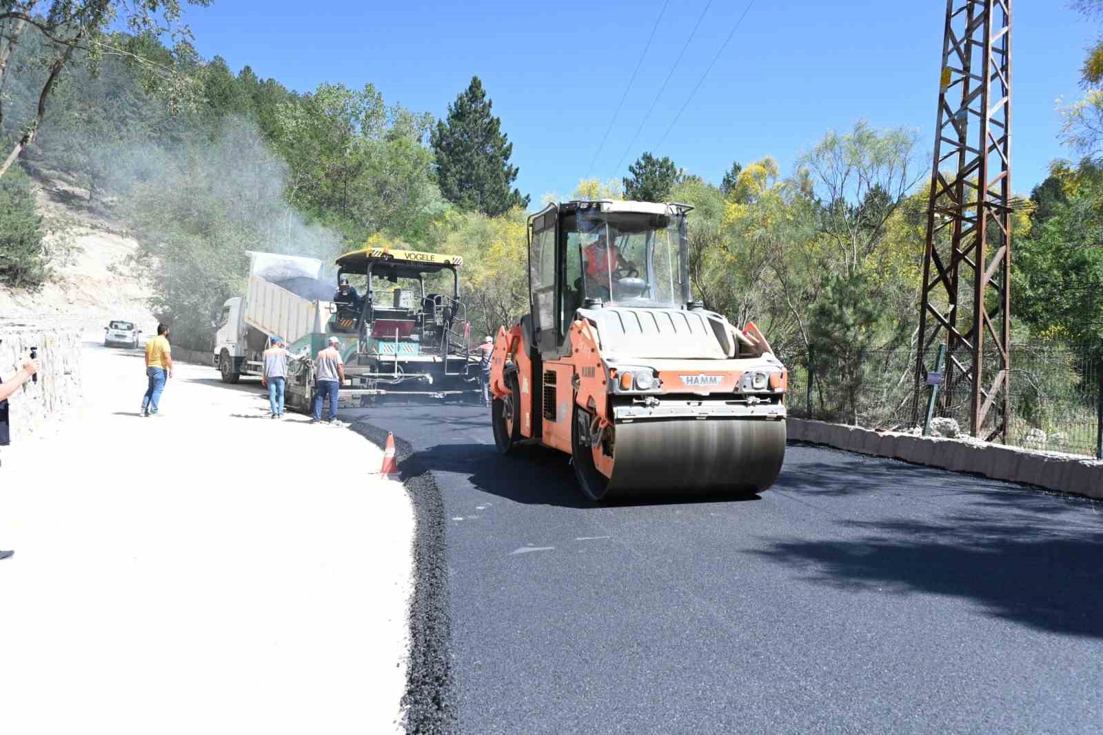 Milas-Gölcük Tabiat Parkı arasında bulunan yol asfaltlandı