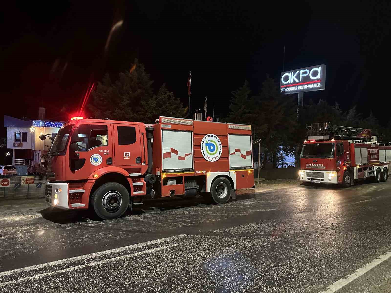 Tekirdağ&rsquo;da fabrikada patlama
