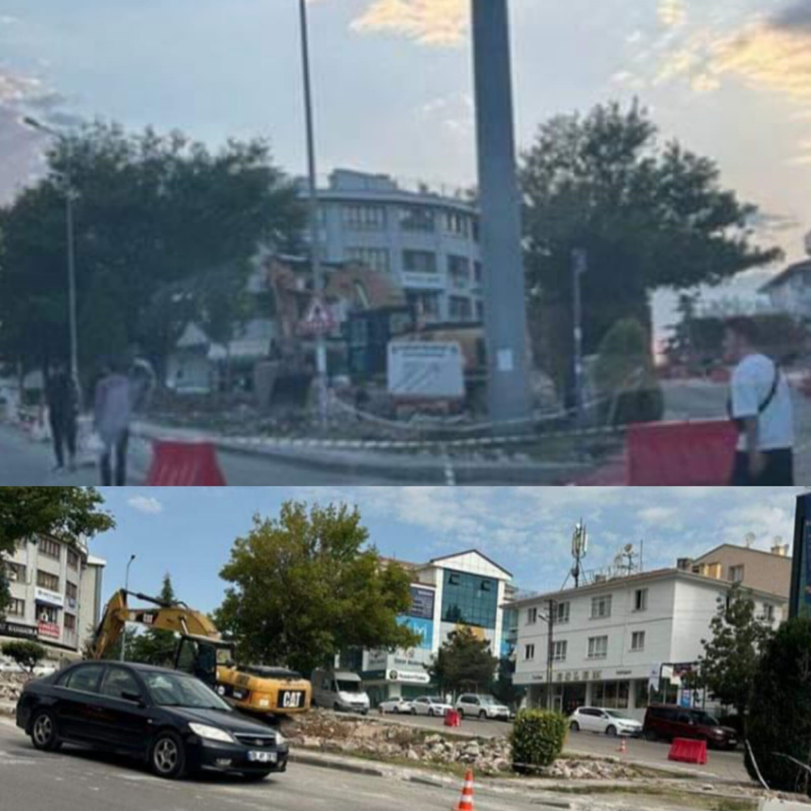 CHP&rsquo;li Etimesgut Belediyesinin ilk işi, meydanda bulunan 16 T&uuml;rk devletinin bayrağını kaldırmak oldu
