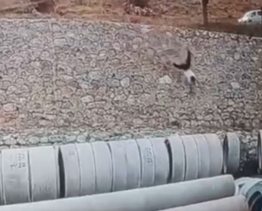 Bisikletle istinat duvarından aşağıya d&uuml;şen &ccedil;ocuk ağır yaralandı
