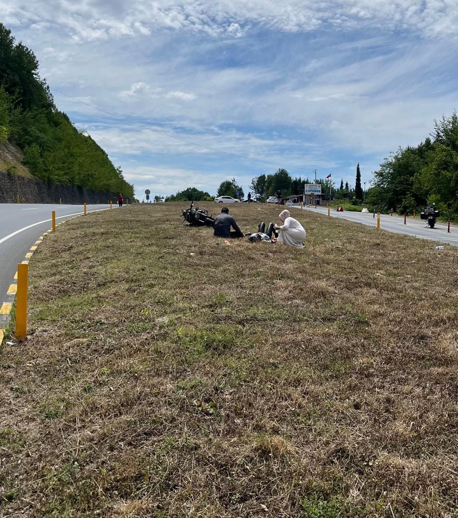 Karadeniz Ereğli’de motosiklet kazası: 2 yaralı