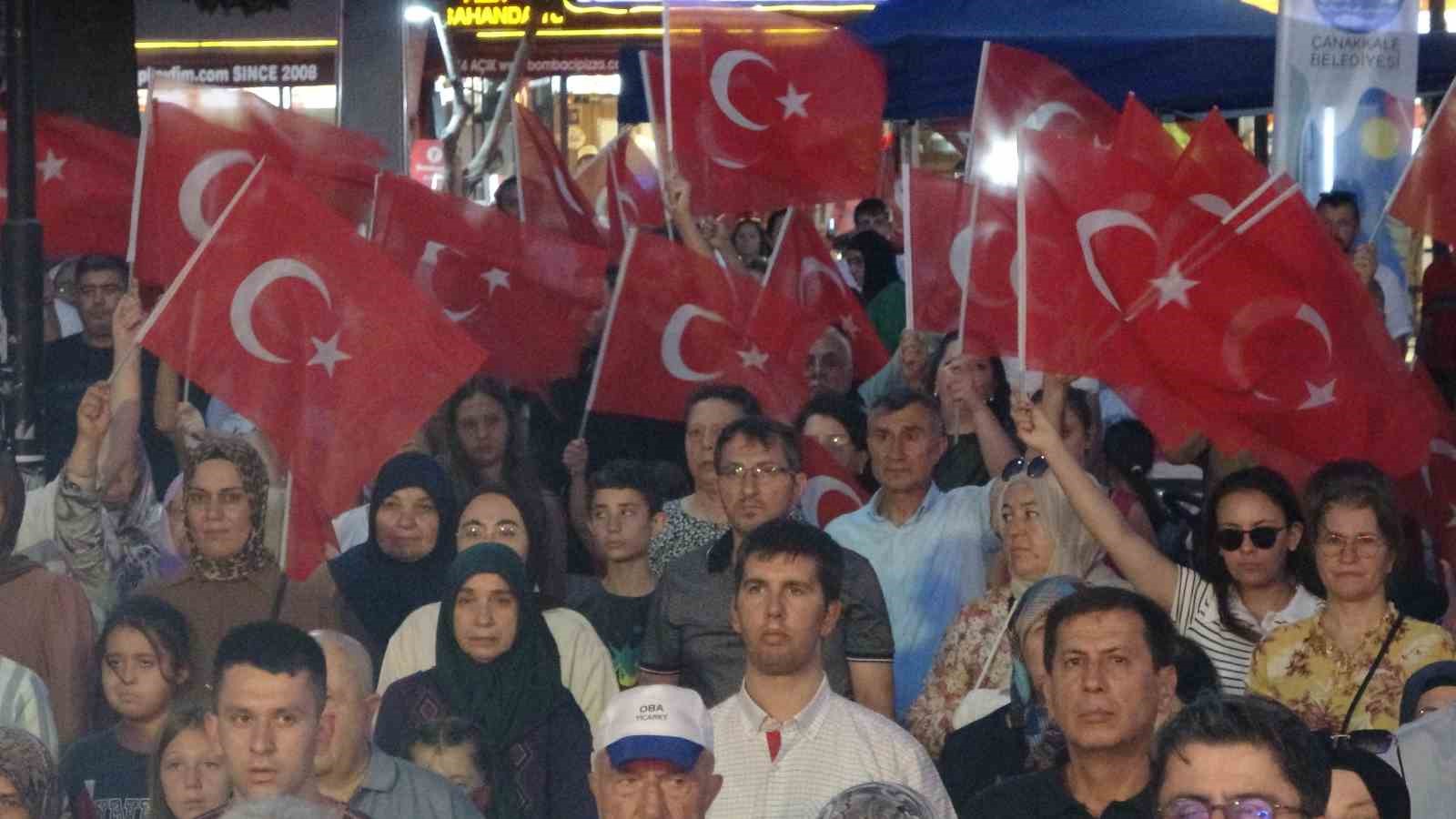 Çanakkale’de 15 Temmuz anma etkinlikleri düzenlendi