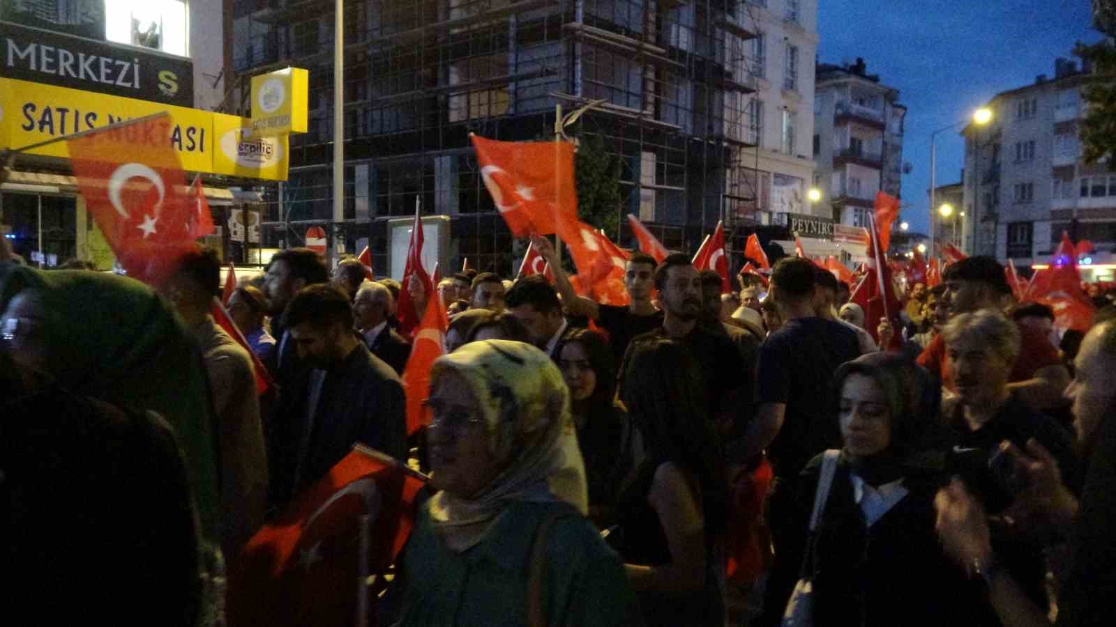 Çankırı’da 15 Temmuz’da şehitler düzenlenen yürüyüşle anıldı
