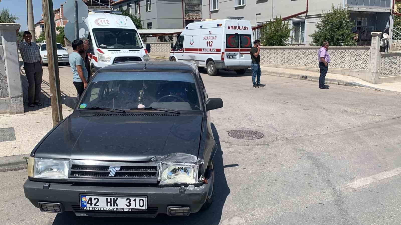 Karaman’da vakaya giden ambulans kaza yaptı
