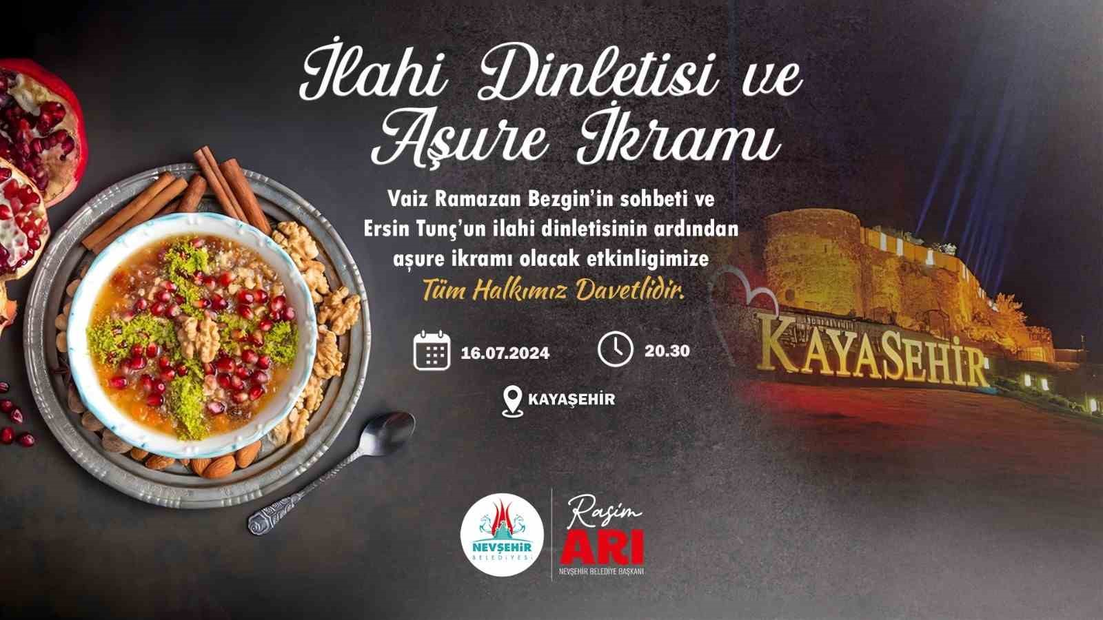 Nevşehir Kalesi’nde aşure ikram edilecek