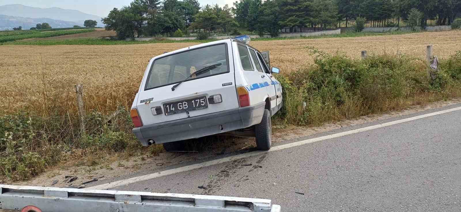 Kaza yapan otomobil alev aldı: 1 yaralı
