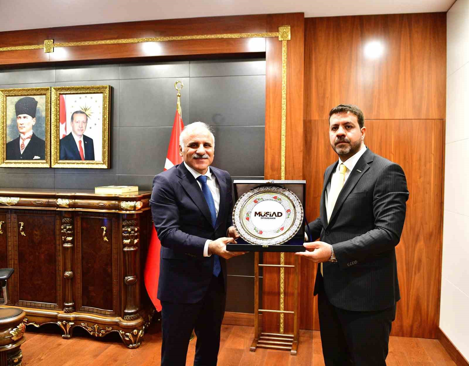 M&Uuml;SİAD Diyarbakır heyeti Vali Zorluoğlu ile kenti kalkındırma hedeflerini masaya yatırdı
