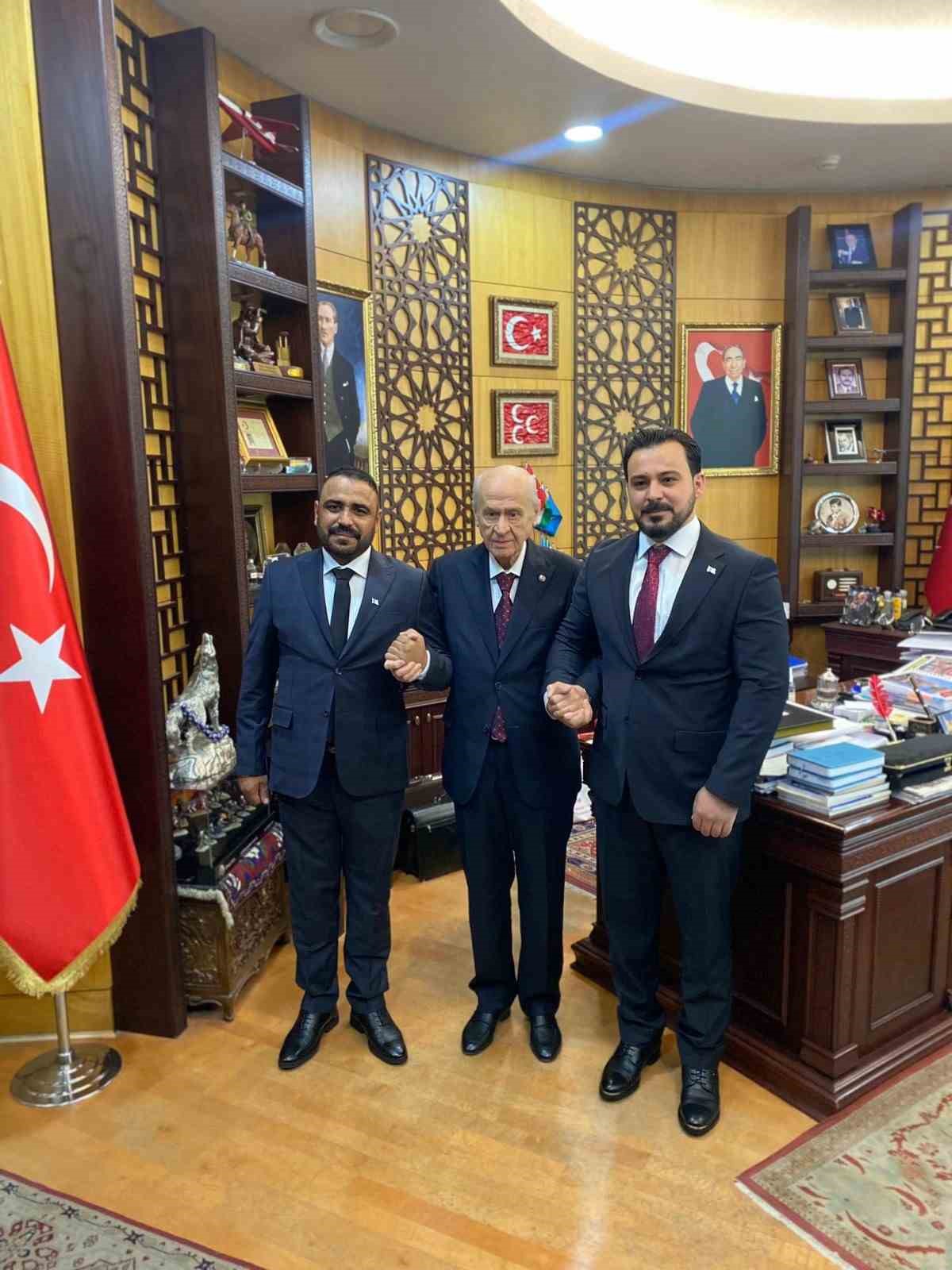 MHP Genel Başkanı Bahçeli Suriye Türkmen heyetini kabul etti
