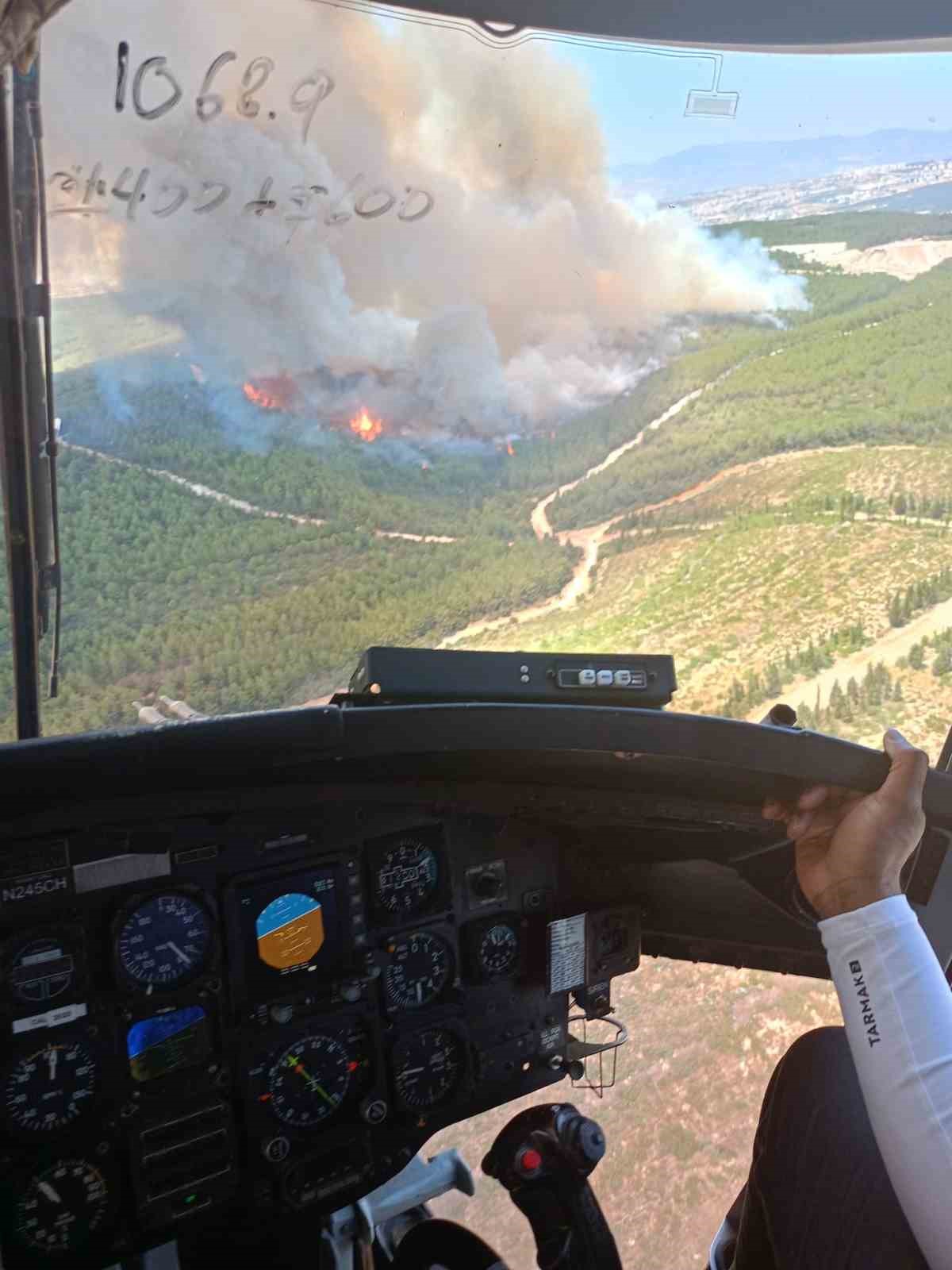 Buca&rsquo;da orman yangını
