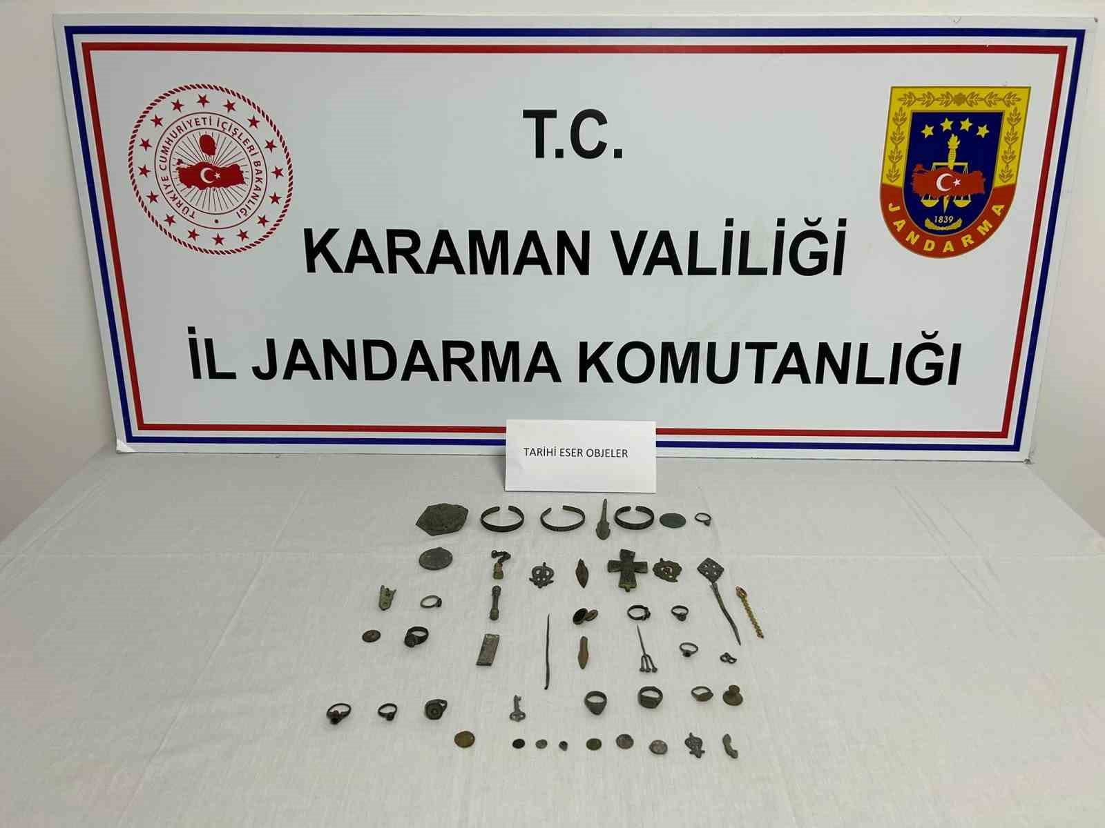 Karaman’da tarihi eser operasyonu