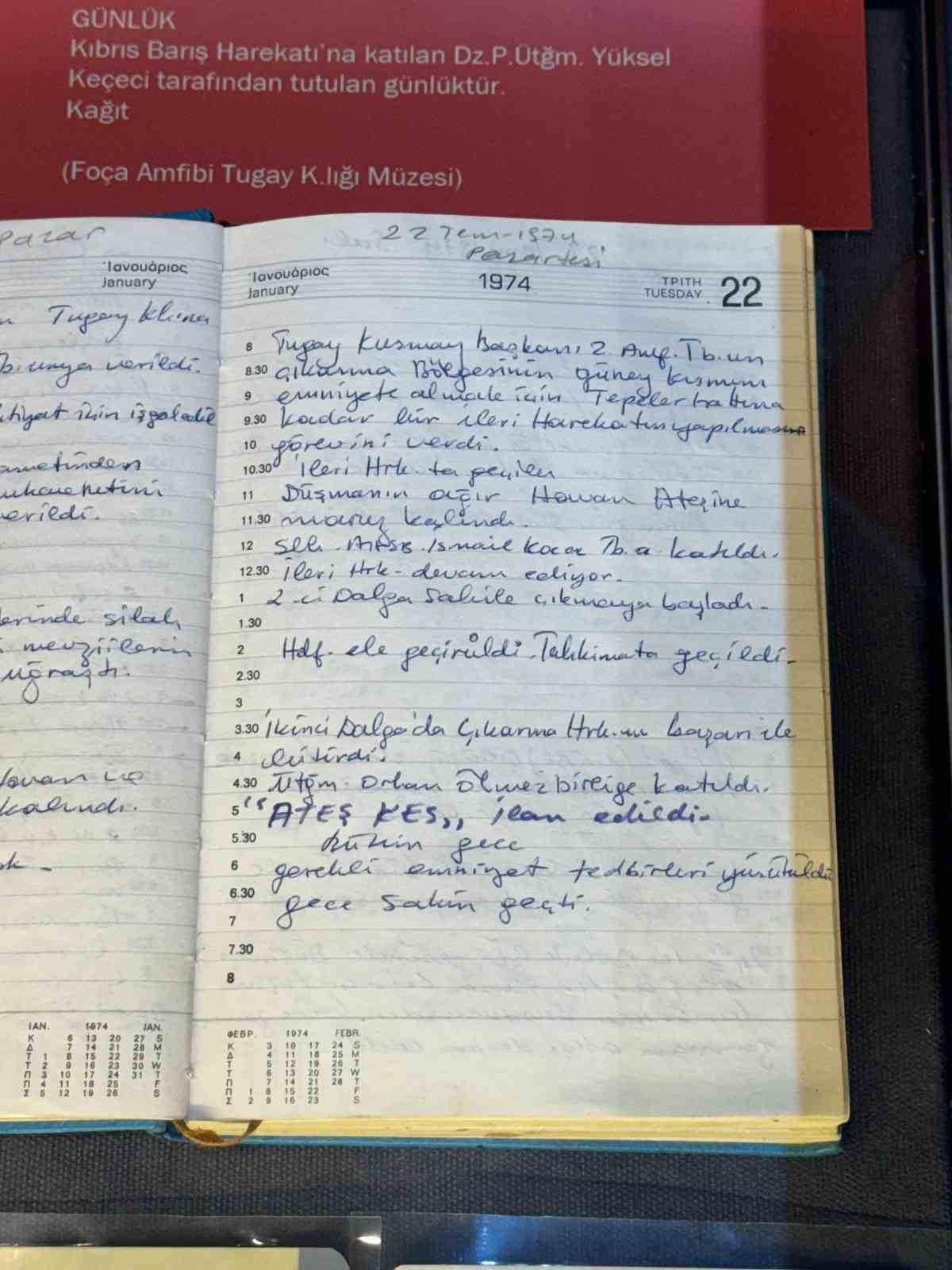 Kıbrıs Barış Harekatı&rsquo;nın kronolojik tarihi fotoğraflar, objeler ve belgelerle anlatılıyor
