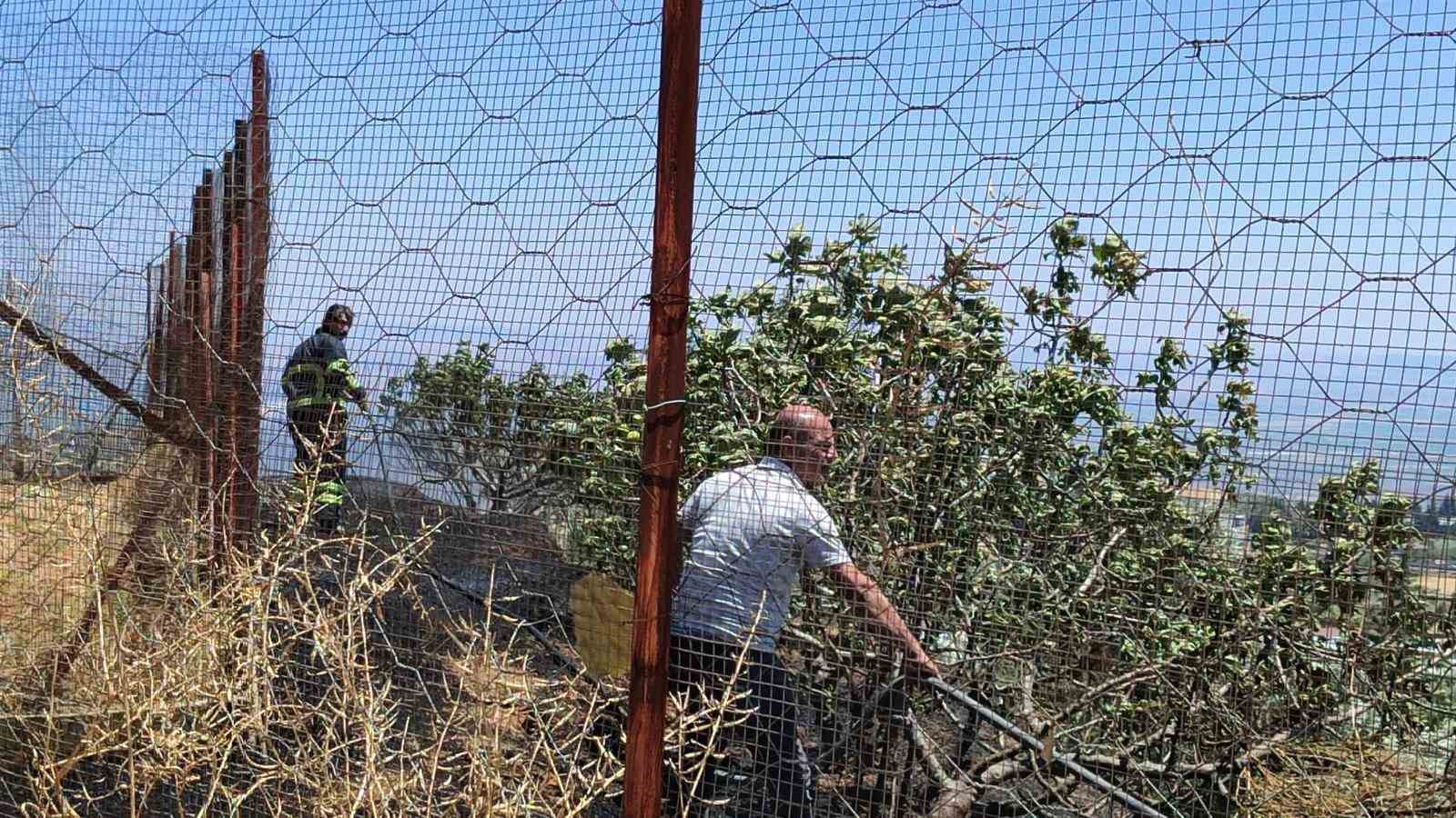 Belen’de çıkan bahçe yangınını itfaiye ekipleri söndürdü
