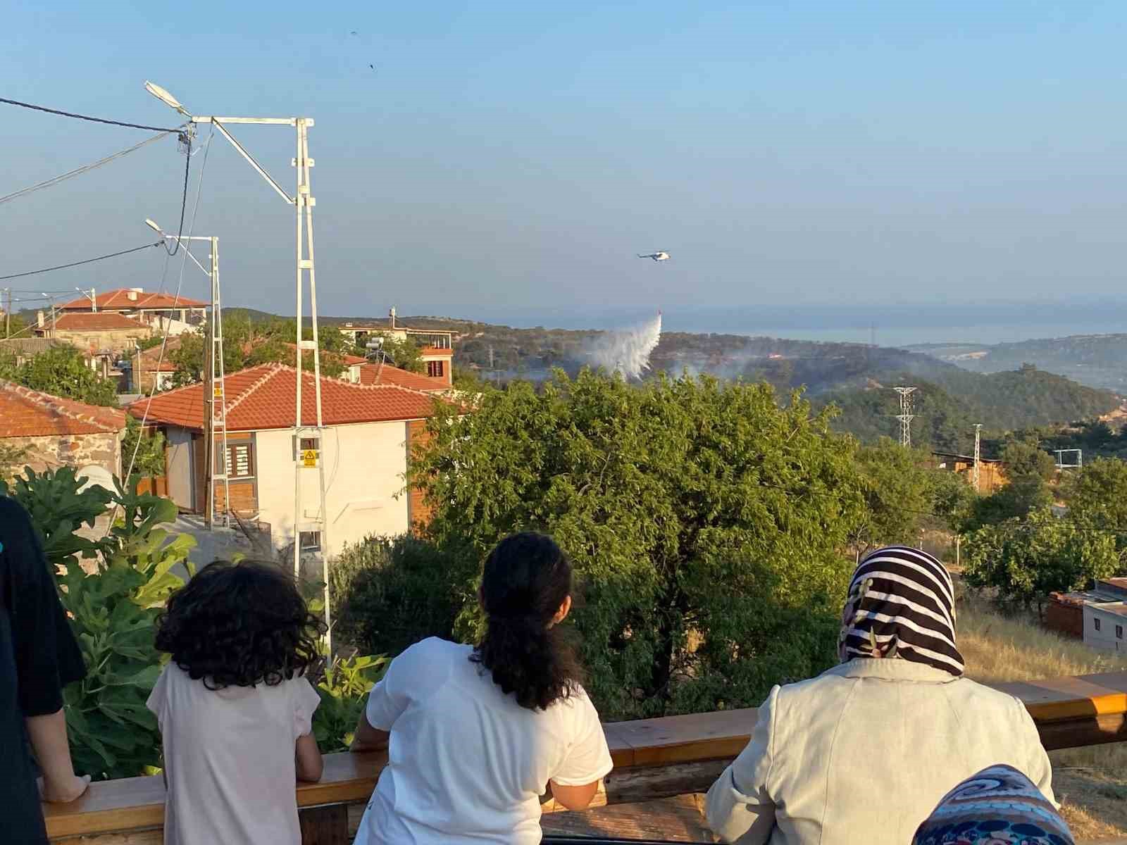 Ayvacık&rsquo;taki orman yangını kontrol altına alındı
