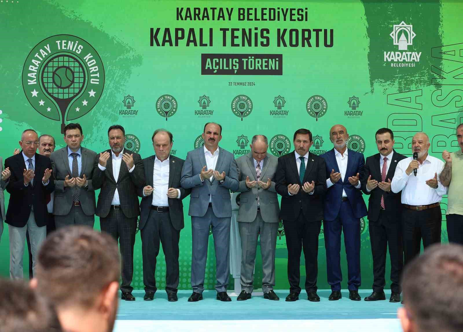 Karatay Belediyesi Kapalı Tenis Kortu açıldı
