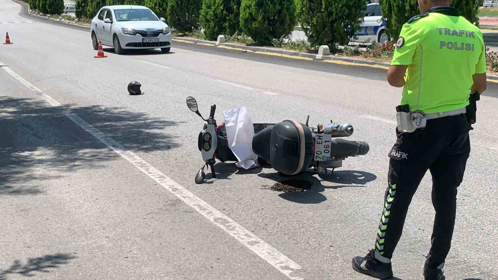 Karaman’da otomobil ile motosiklet çarpıştı: 1 yaralı
