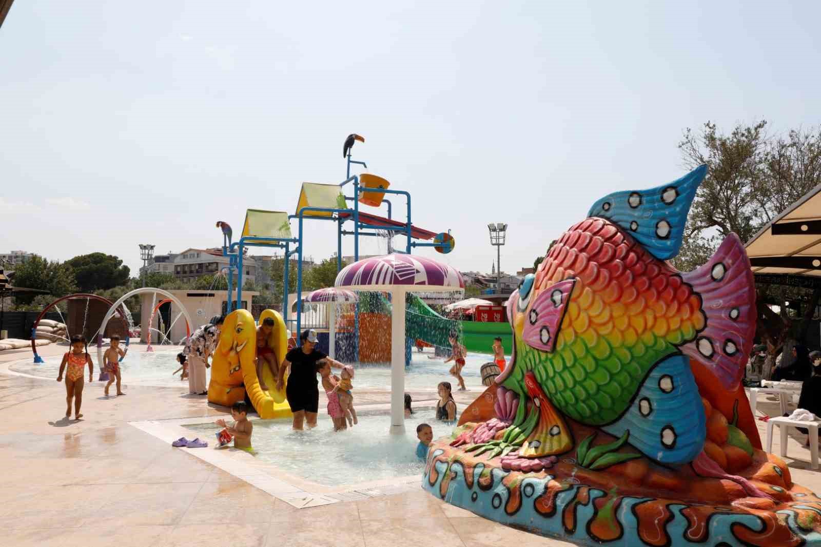 Aydın Tekstil Park&rsquo;taki Aquapark &ccedil;ocukların g&ouml;zdesi oldu
