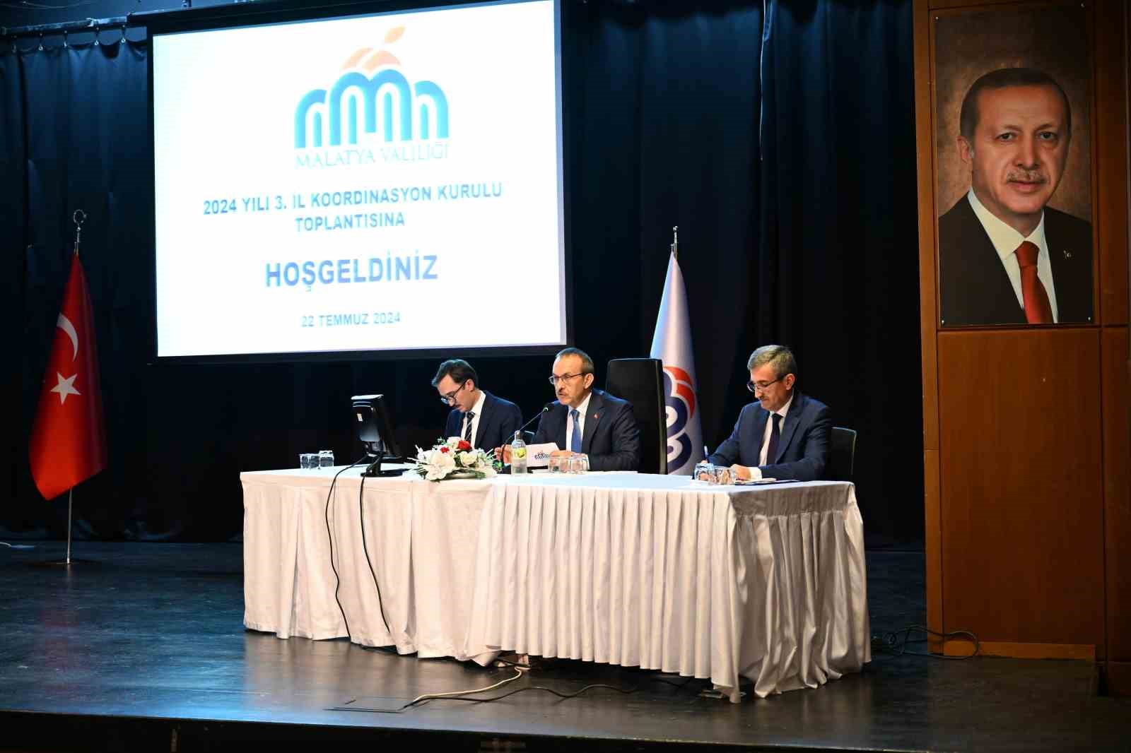 Malatya&rsquo;da il koordinasyon kurulu toplandı
