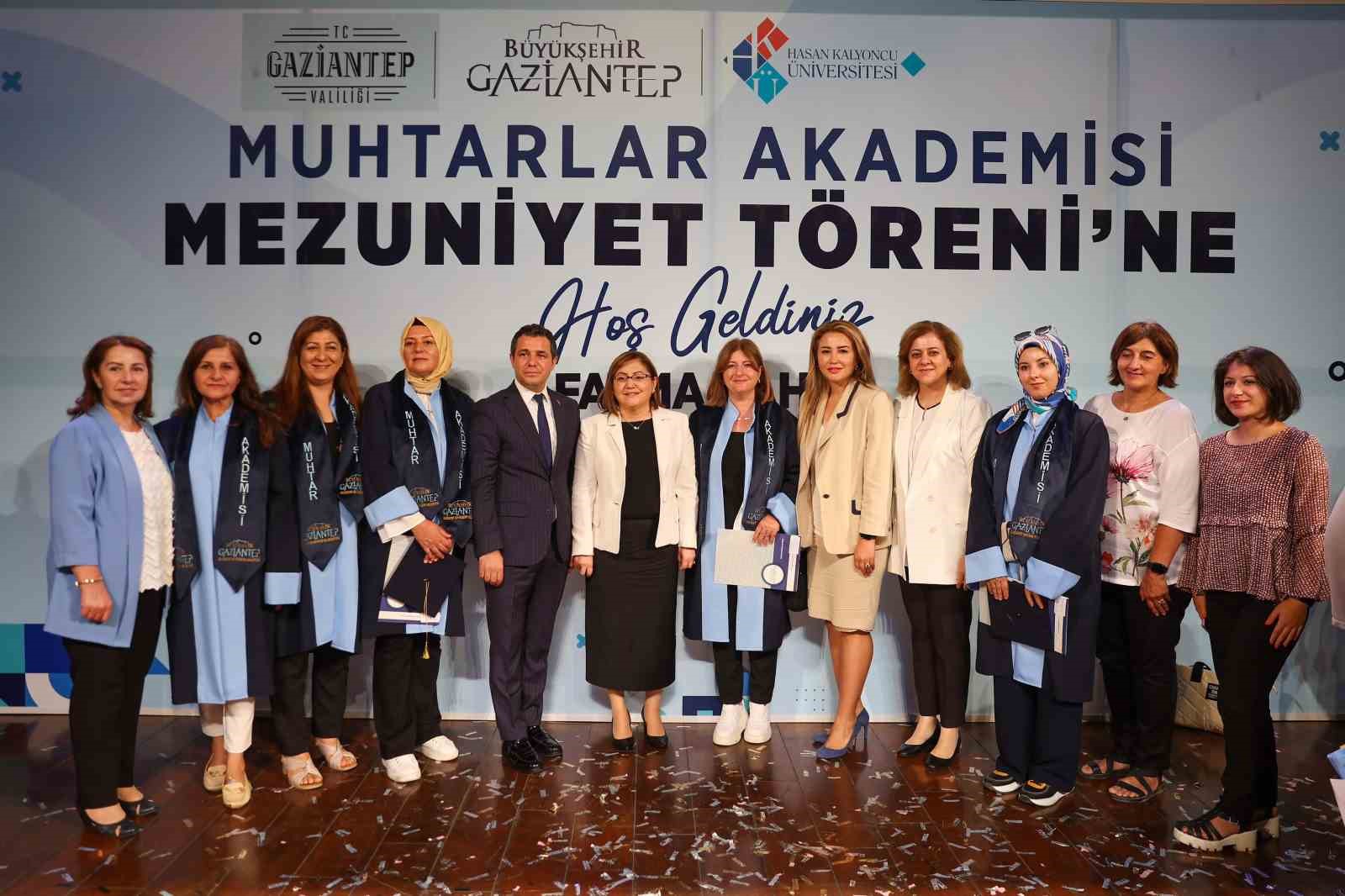 Gaziantep&rsquo;te "Muhtarlar Akademisi" mezuniyet t&ouml;reni d&uuml;zenlendi
