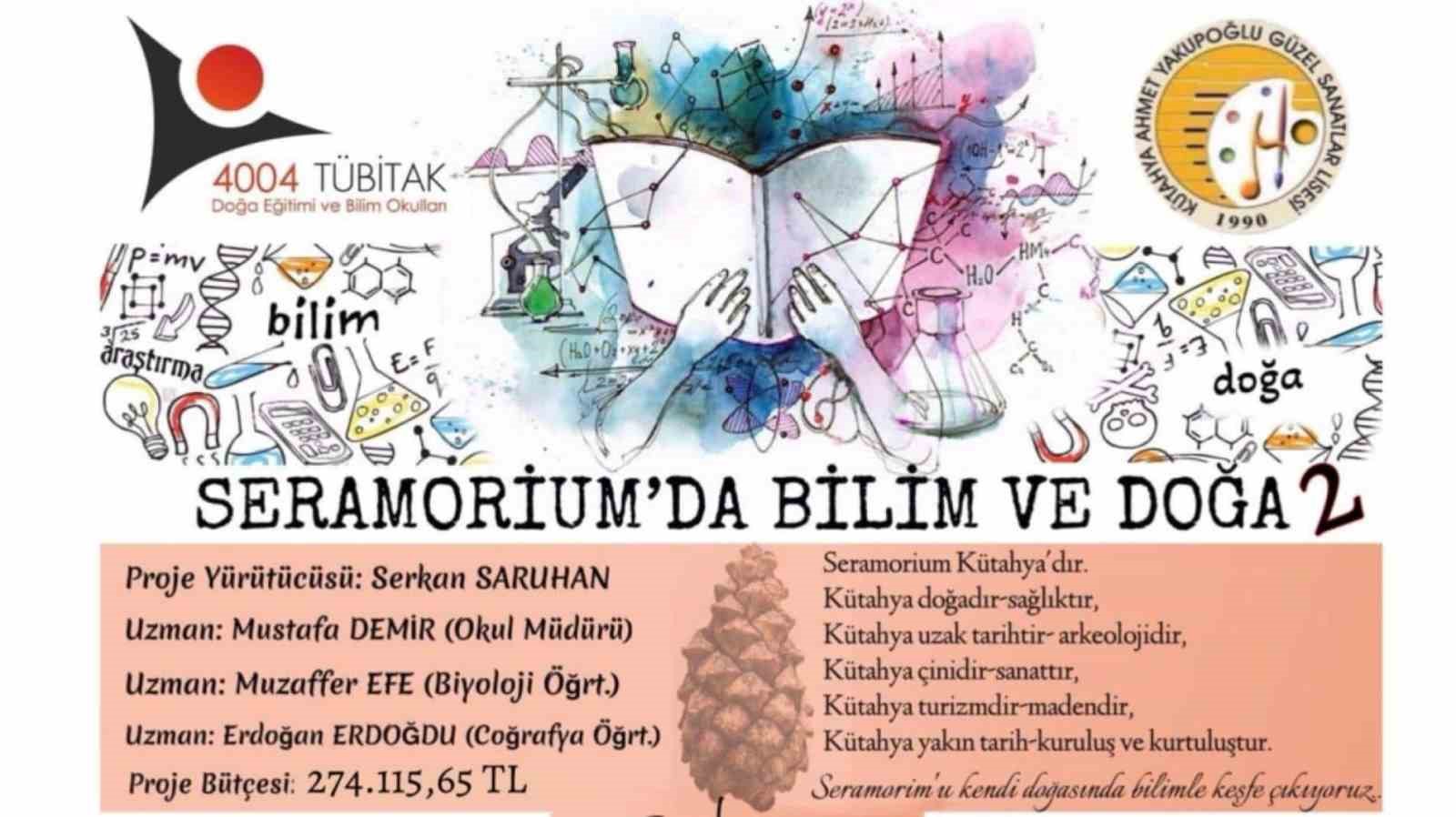 K&uuml;tahya Ahmet Yakupoğlu G&uuml;zel Sanatlar Lisesinden proje bilgilendirmesi

