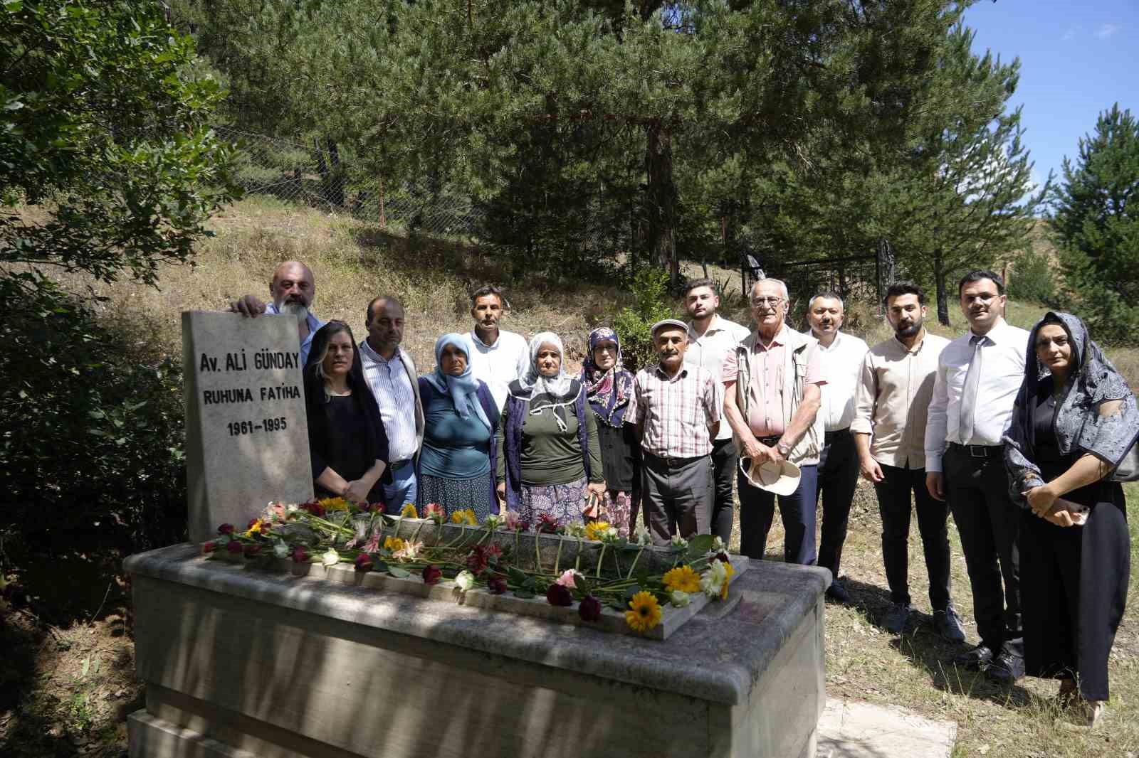 Ali Günday ölümünün 29. yılında mezarı başında anıldı
