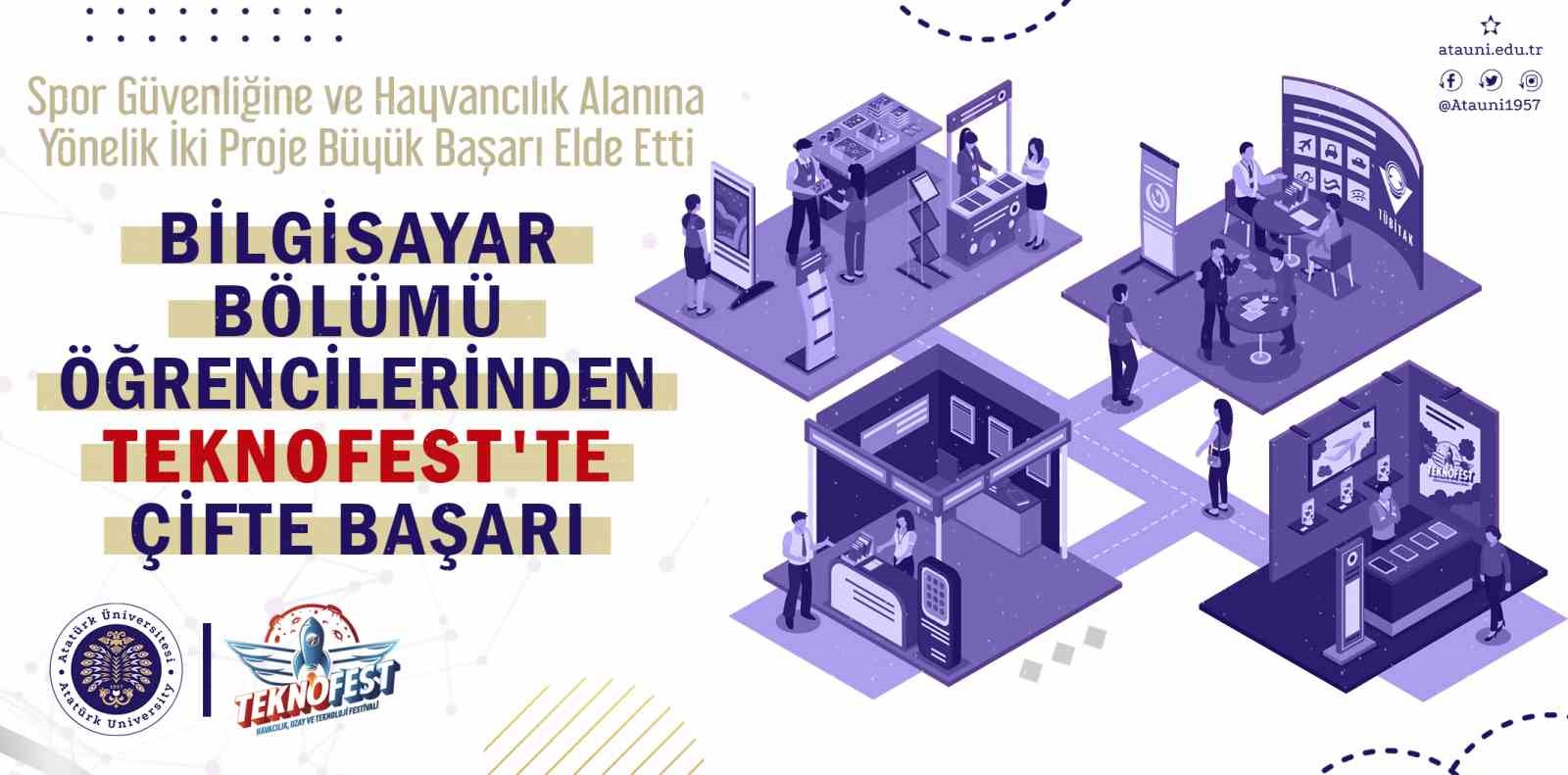 Bilgisayar mühendisliği bölümü öğrencilerinden çifte başarı