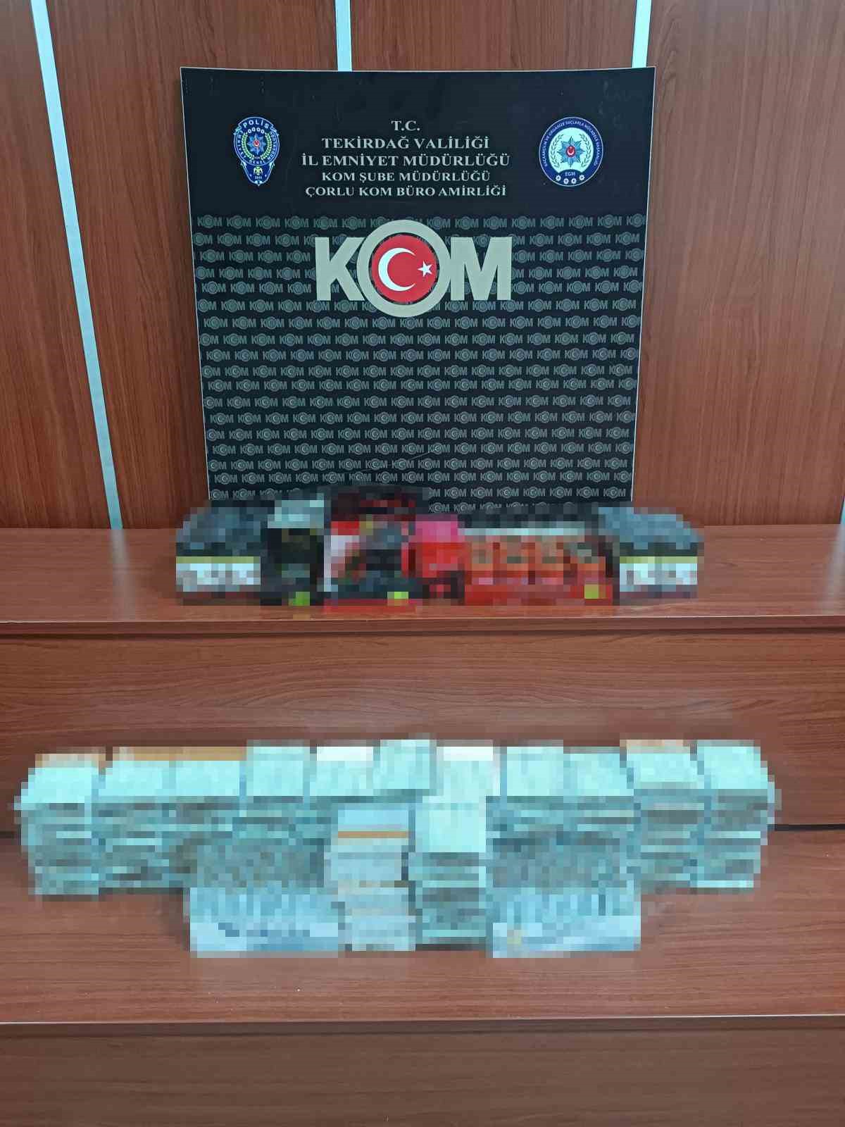 Tekirdağ&rsquo;da 3 il&ccedil;ede ka&ccedil;ak&ccedil;ılık operasyonu
