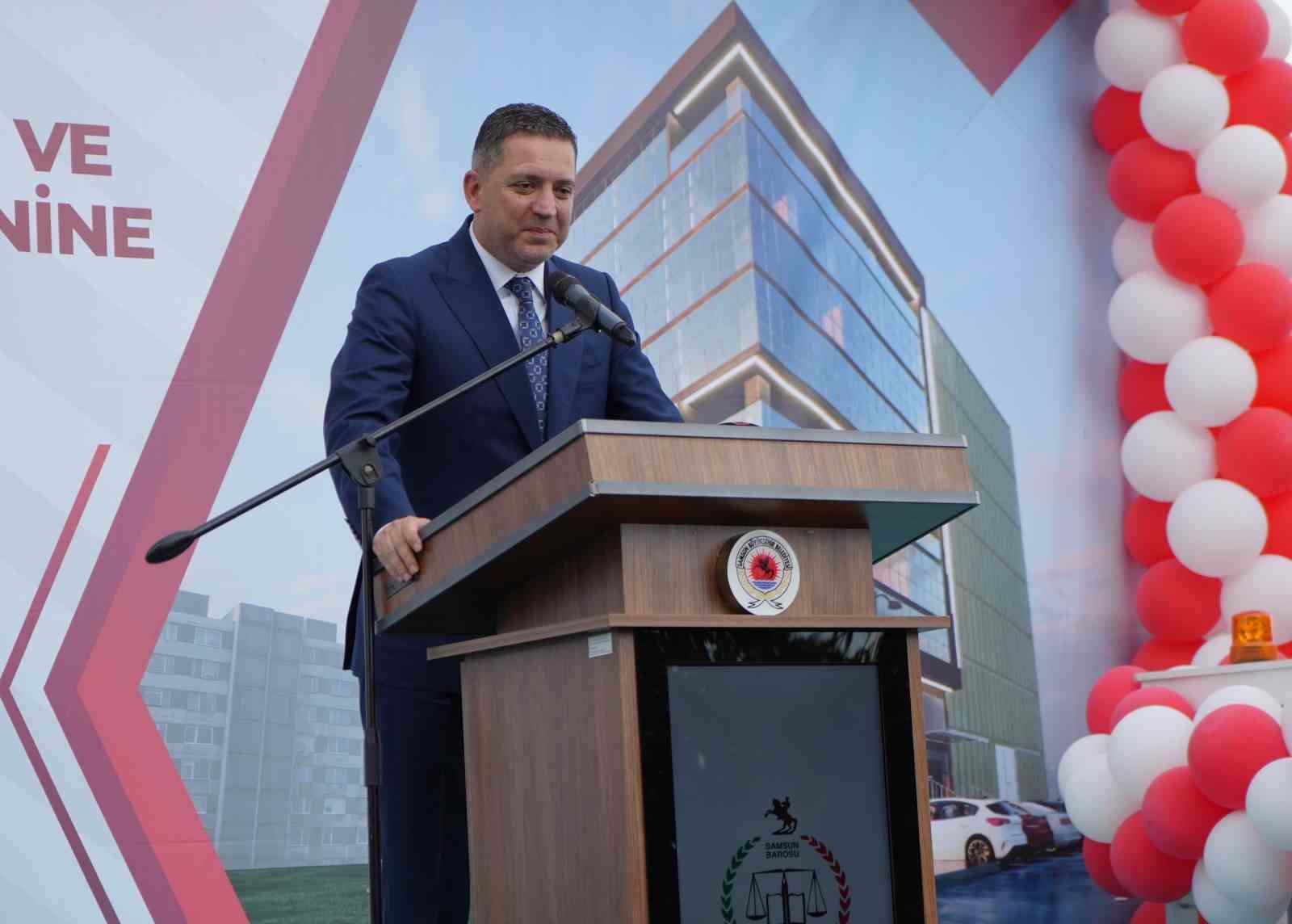 Samsun Barosu yeni hizmet binasının temeli atıldı
