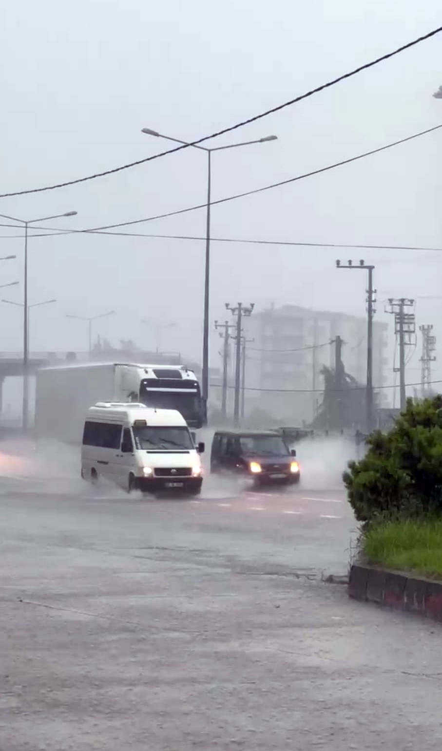 Trabzon’da şiddetli yağış