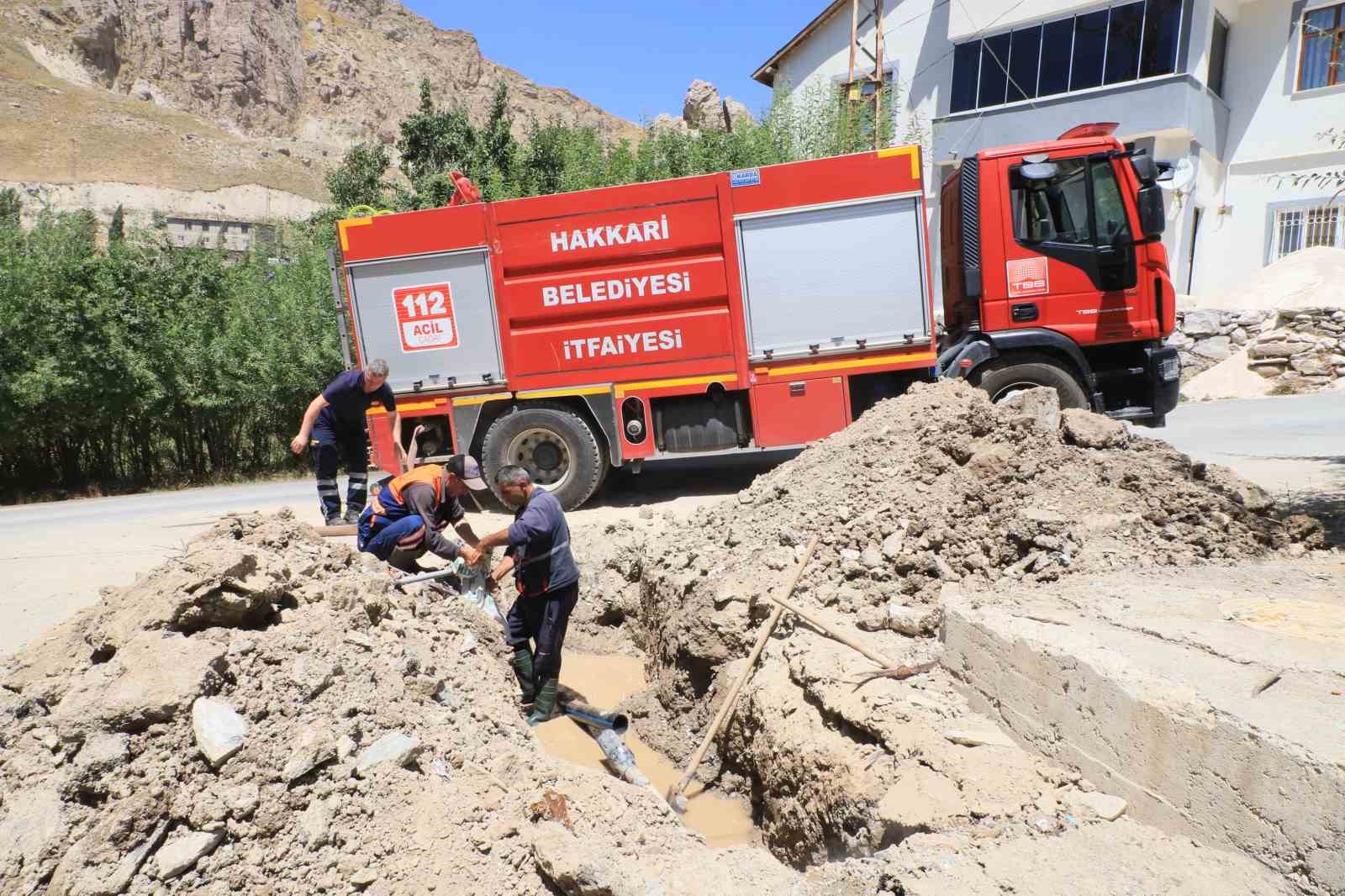 Hakkari’de 3 gün süren su arızası giderildi
