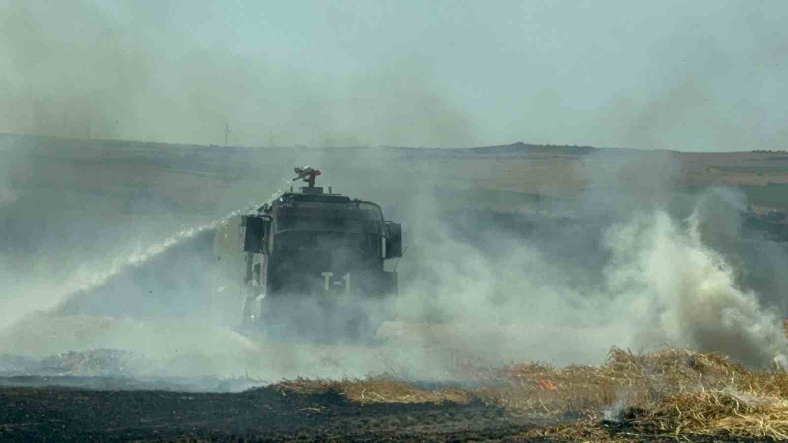 Tekirdağ&rsquo;da anız ve orman yangınlarına &ccedil;evik kuvvet desteği

