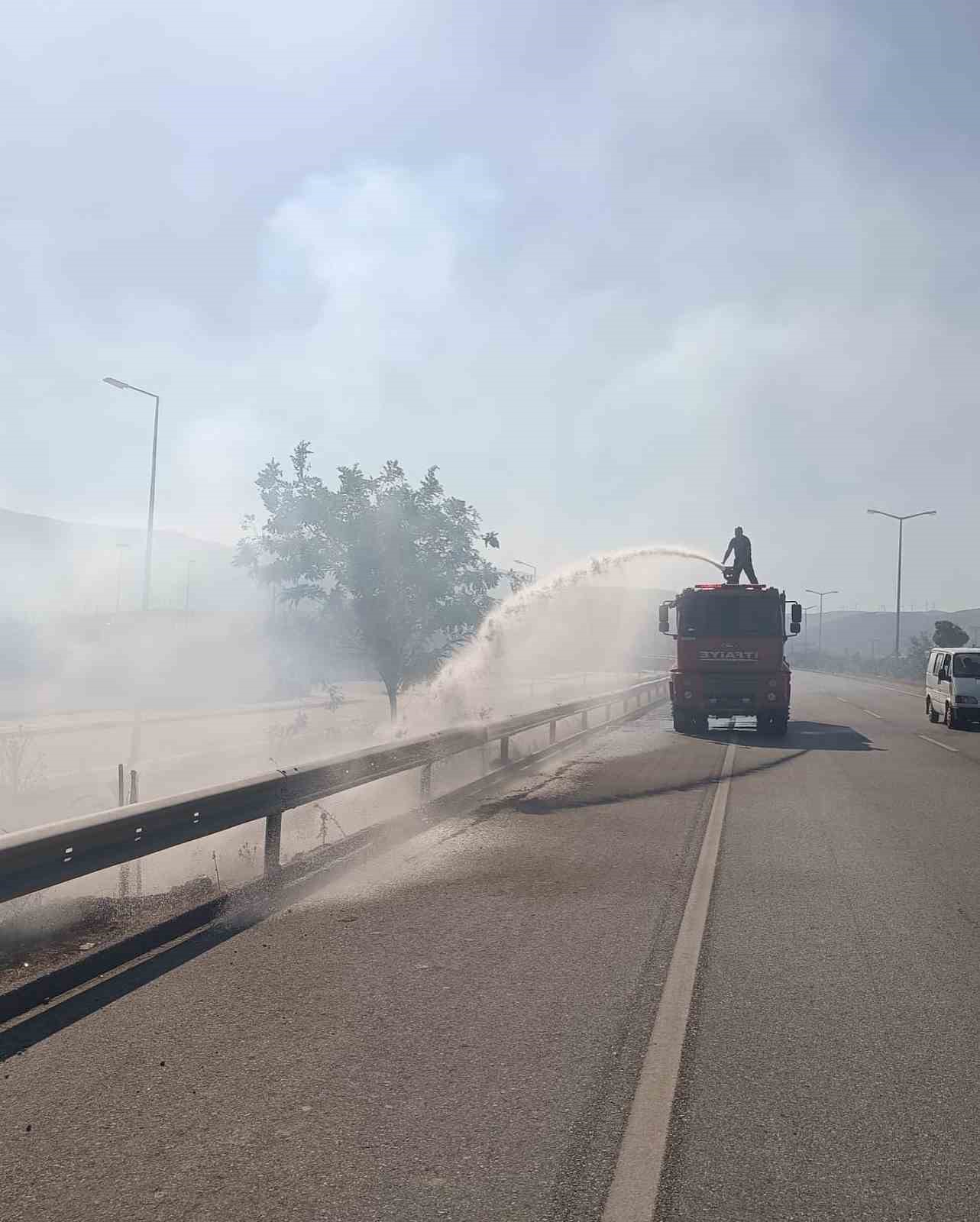 Arsuz’da çıkan ot yangınını itfaiye ekipleri söndürdü
