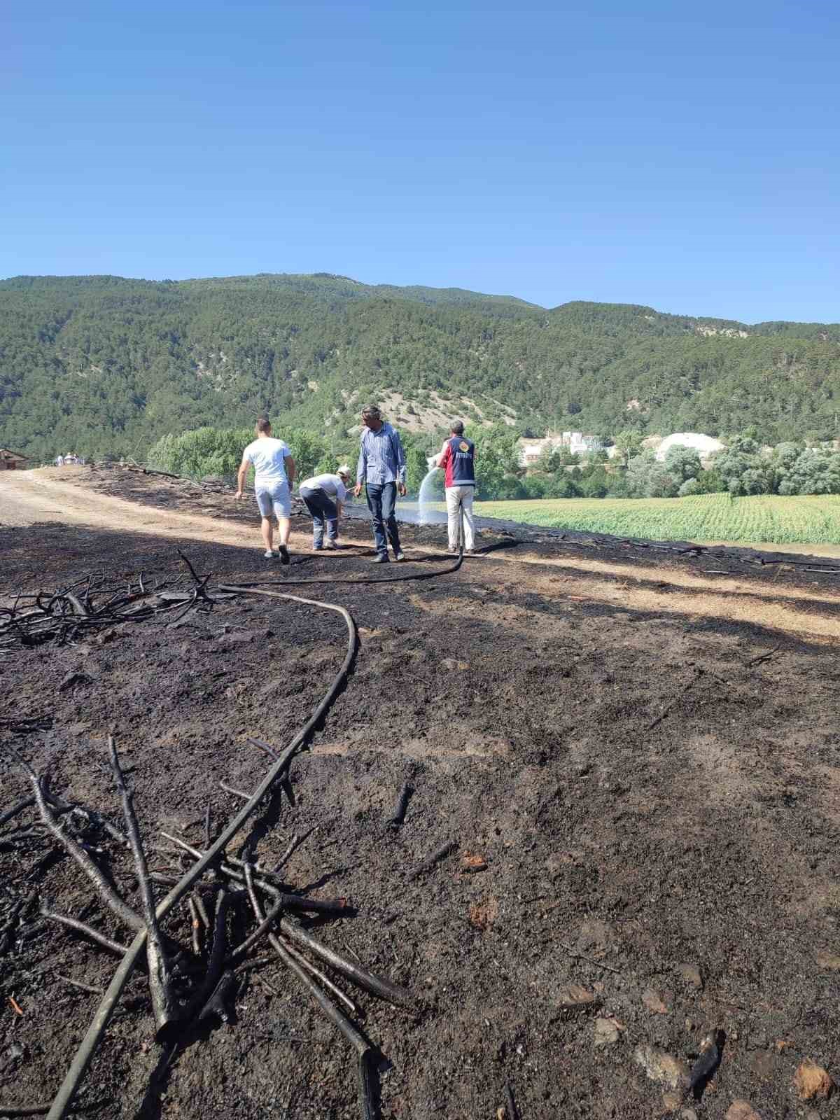 Bolu’da otluk arazide çıkan yangın söndürüldü