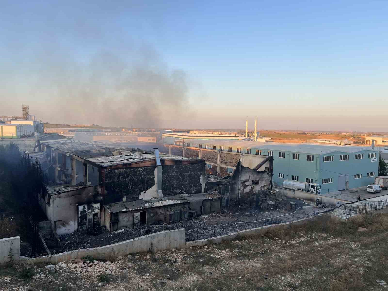 Tekirdağ’daki fabrika yangını söndürüldü