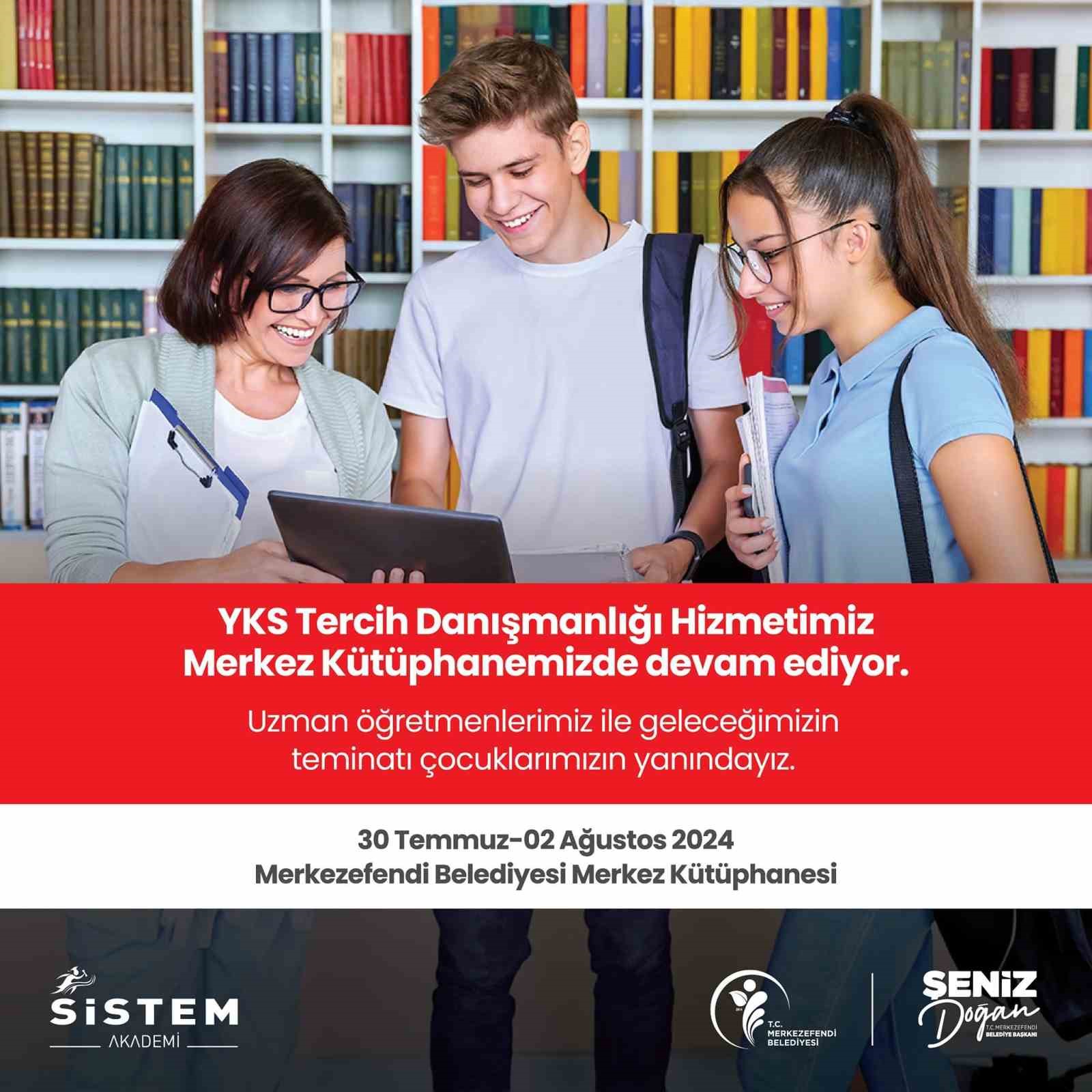 Merkezefendi Belediyesi YKS tercih danışmanlığı hizmetini s&uuml;rd&uuml;r&uuml;yor
