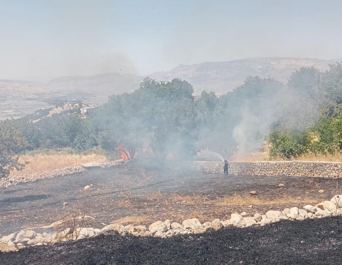 Şırnak’ta örtü yangını
