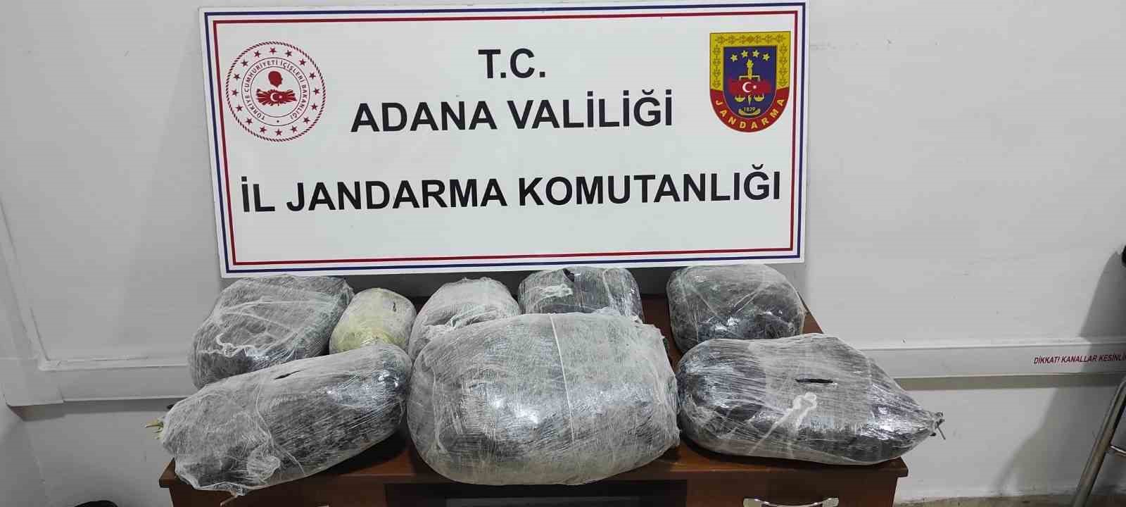 Adana’da 24 kilo 850 gram esrar ele geçirildi