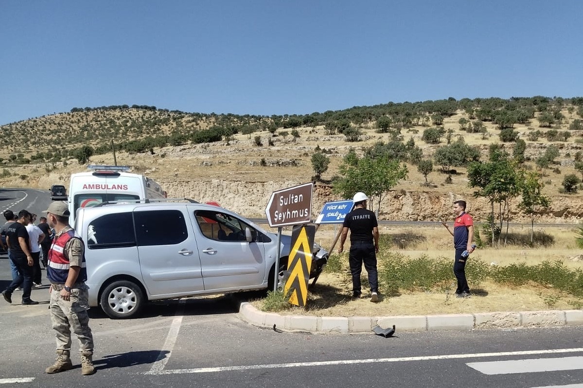 Mardin’de trafik kazası: 2 yaralı