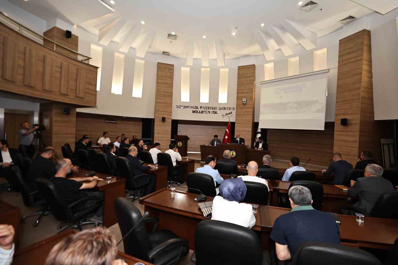 Şahinbey&rsquo;de meclis toplantısı yapıldı
