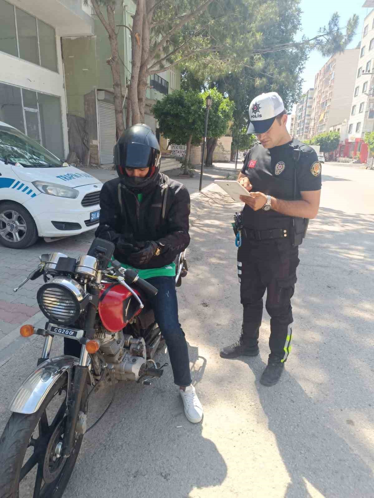 Payas’ta 3 ayda 2958 motosiklet sorgulandı
